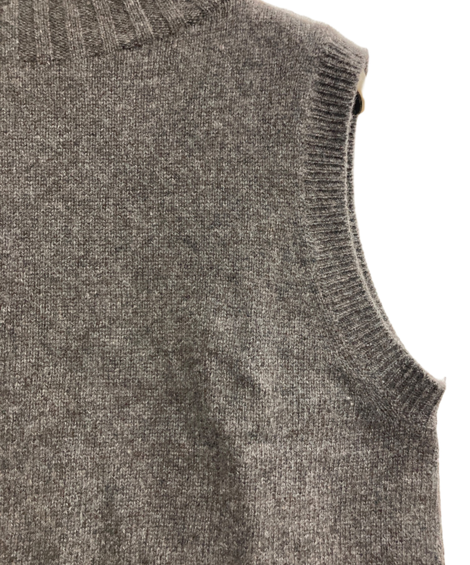 MARGARET HOWELL グレー ニットベスト マーガレットハウエル MARGARET