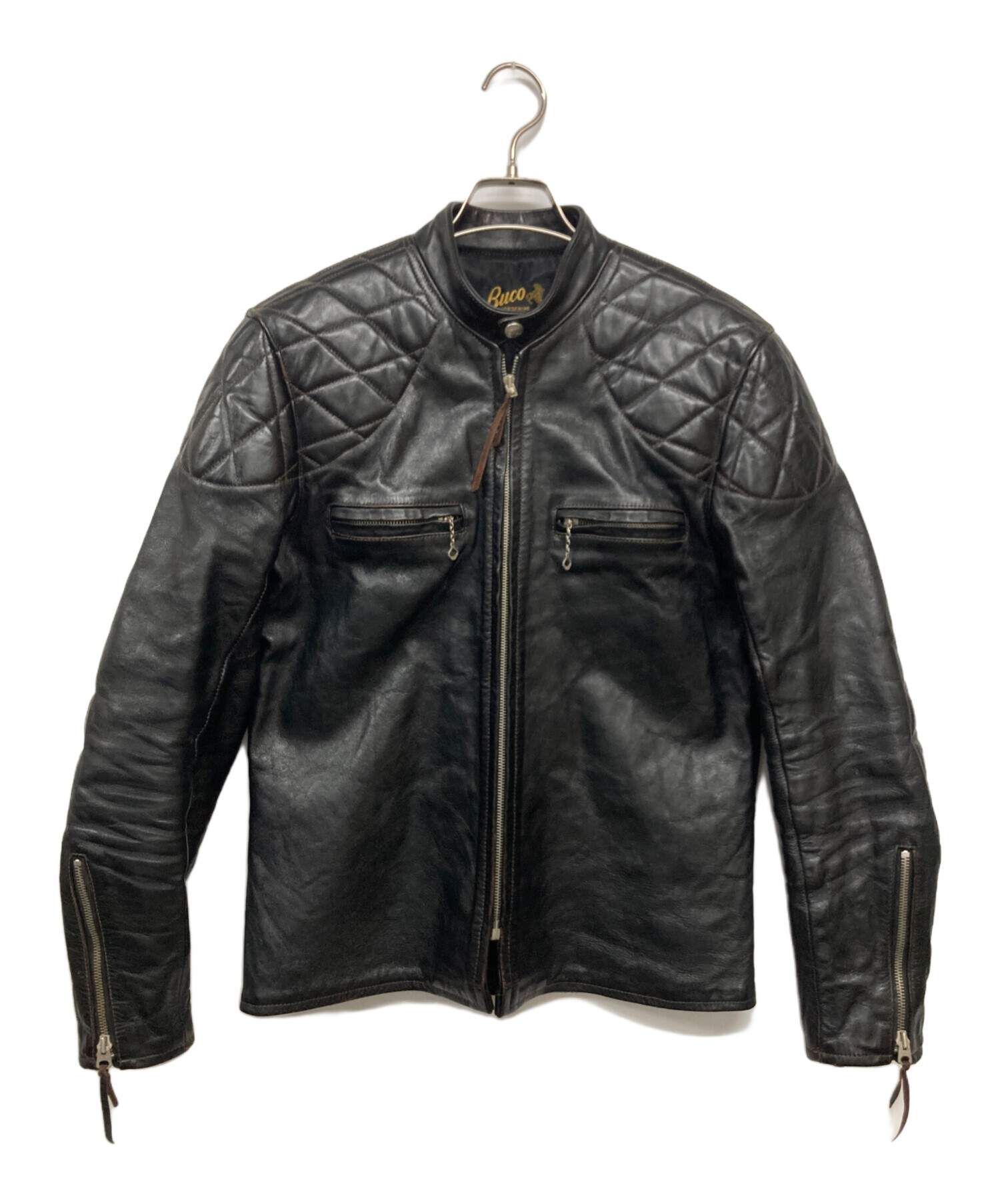 ぶーこ！ 中古・古着通販】Buco (ブコ) J-100 JACKET PADDED ブラック(茶芯