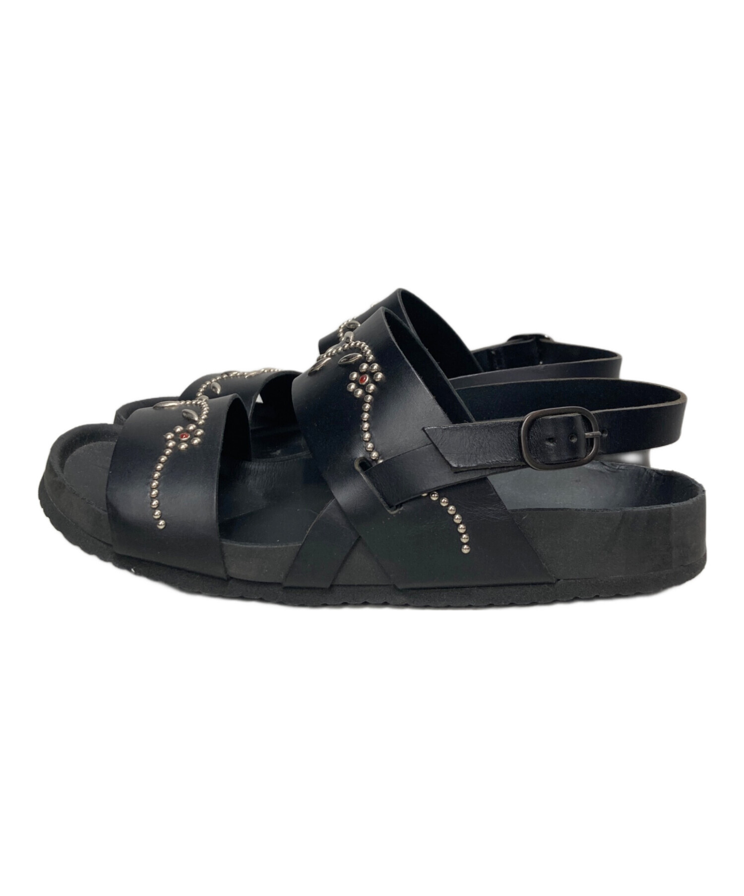 MAデッドストック未使用イタリア製レザースタッズPaul Smithエンジ 中古・古着通販】Paul Smith (ポールスミス) スタッズレザーサンダル