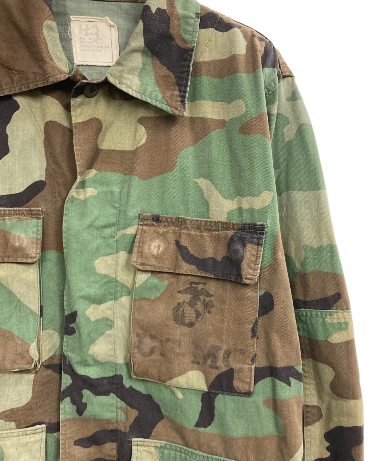 中古・古着通販】USMC (ユーエスエムシー) BDUジャケット カーキ 