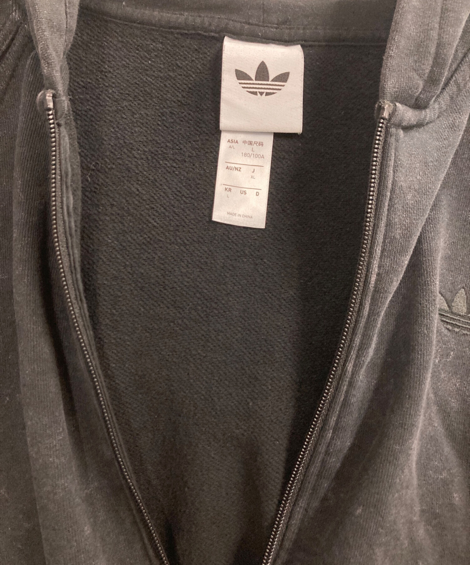 中古・古着通販】adidas (アディダス) TG FZ パーカー ブラック サイズ 