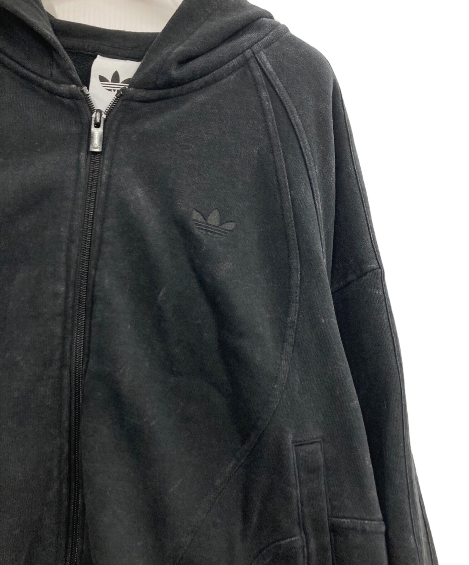 中古・古着通販】adidas (アディダス) TG FZ パーカー ブラック サイズ
