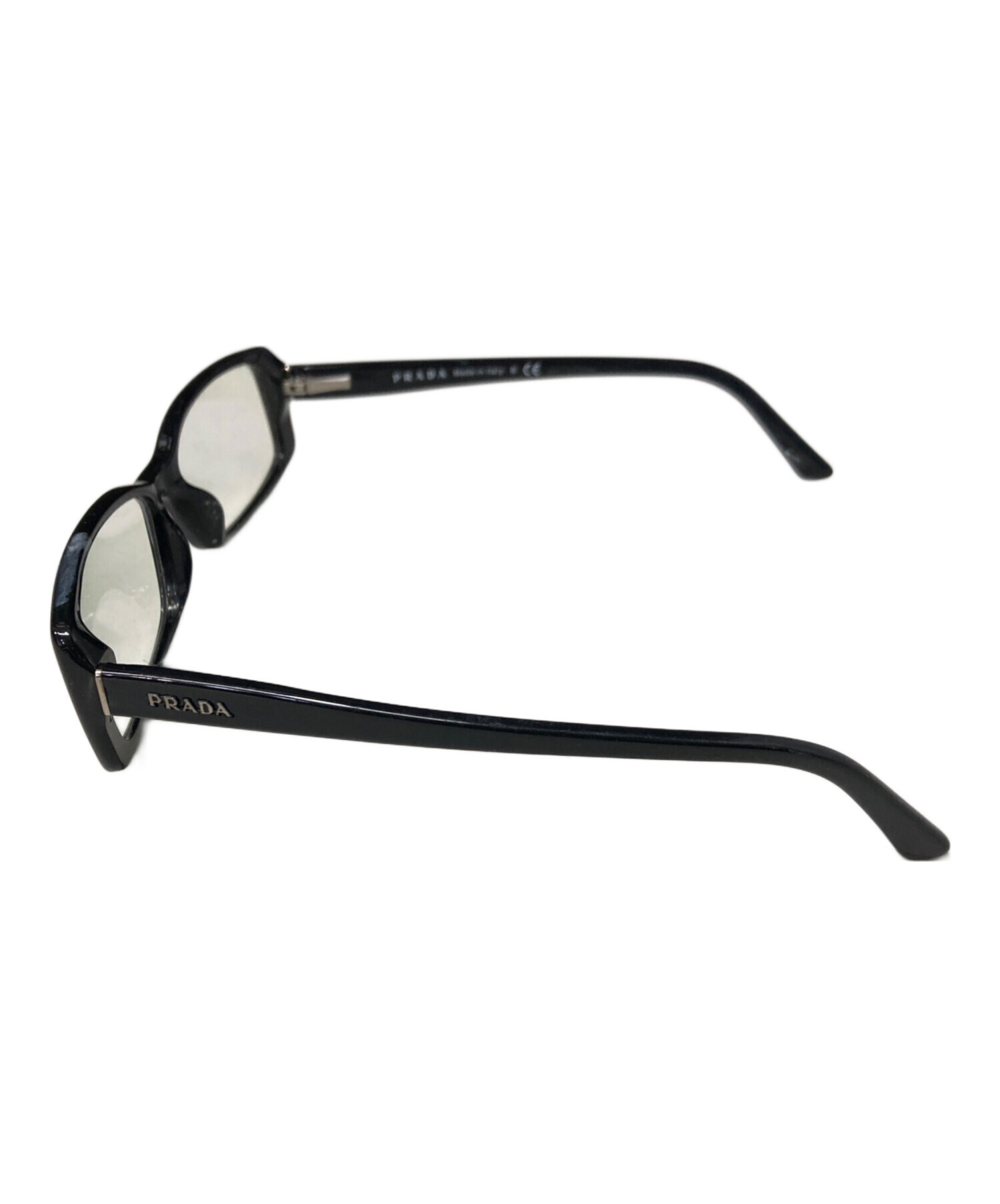 PRADA プラダ メガネ  黒 【古着】【中古】【送料無料】 中古・古着通販】PRADA (プラダ) 眼鏡 ブラック サイズ:56□17