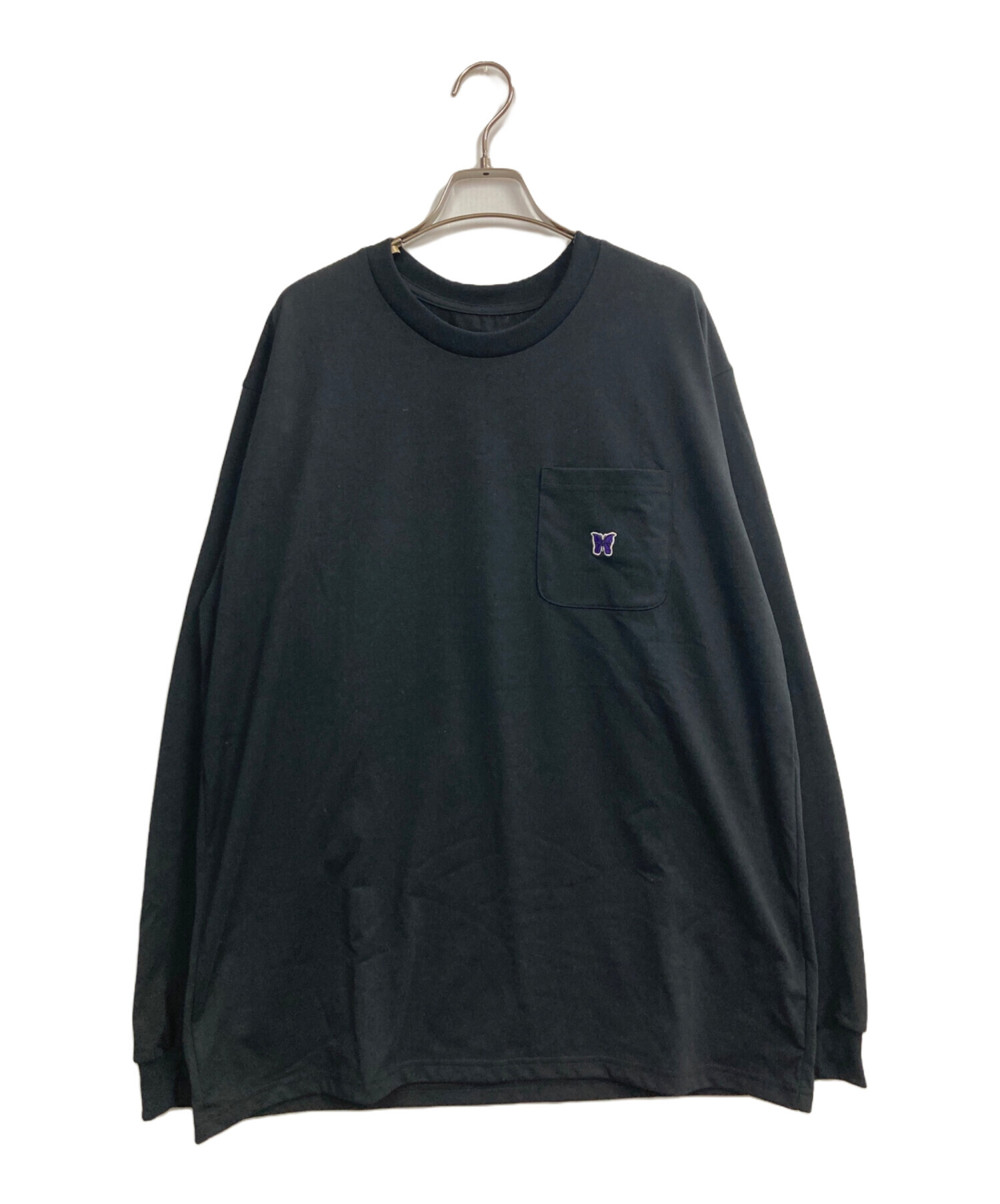 中古・古着通販】Needles (ニードルズ) L/S Crew Neck Tee ブラック 