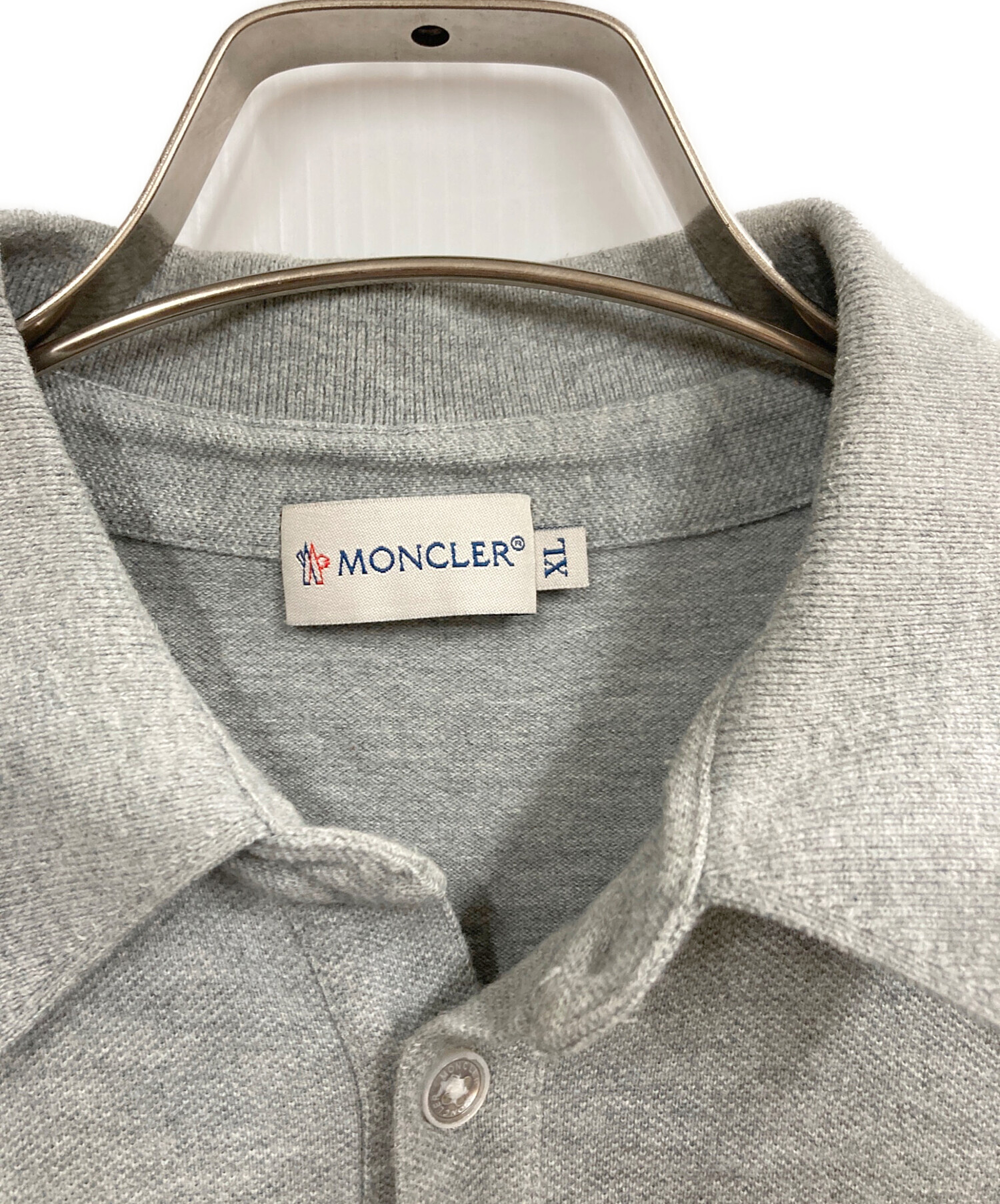 中古・古着通販】MONCLER (モンクレール) MAGLIA POLO SHIRT グレー