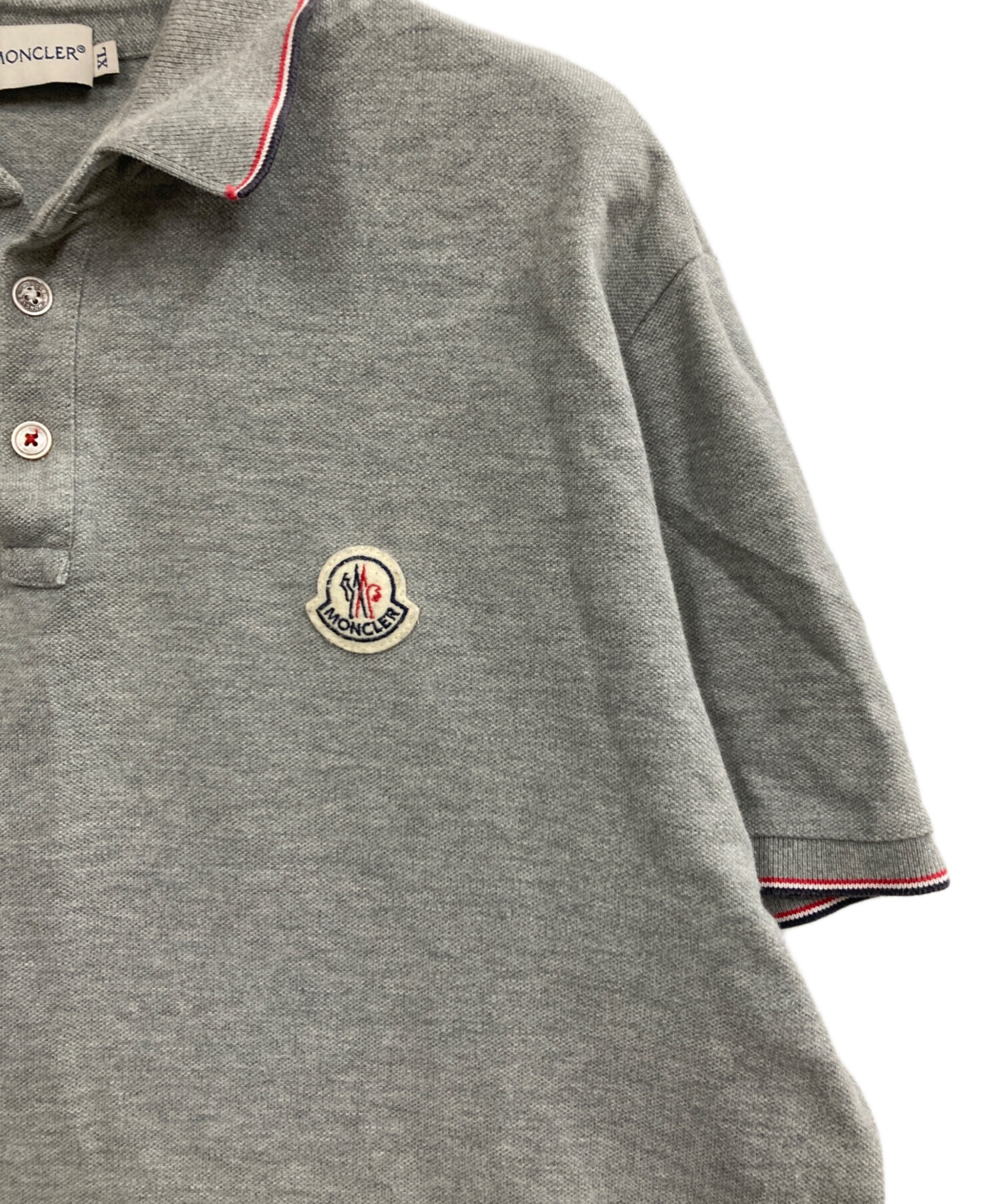 モンクレール MAGLIA 長袖ポロシャツ グレー S 良品】モンクレール 長袖ポロシャツ スリムフィット L グレー - メルカリ