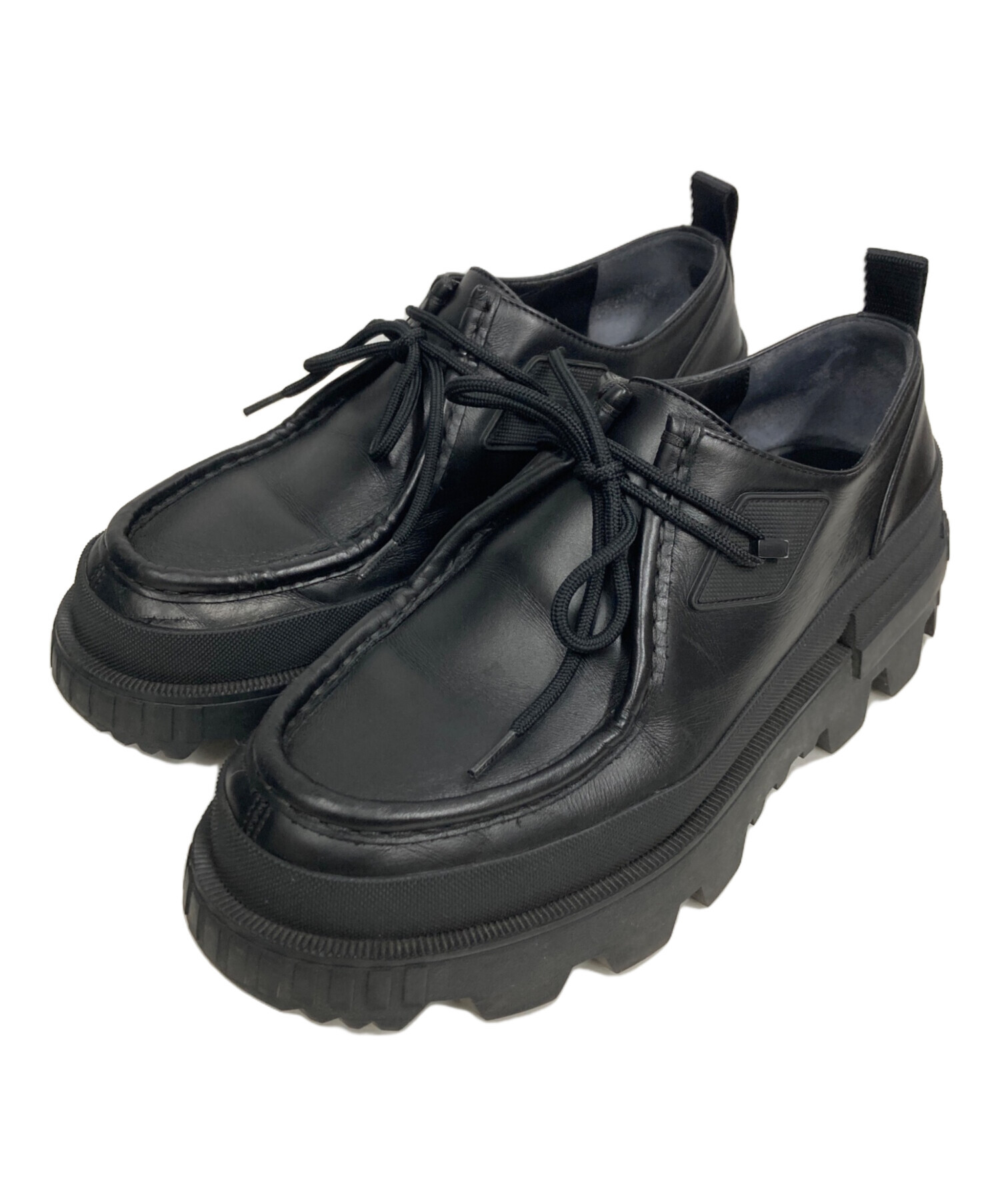 中古・古着通販】MONCLER (モンクレール) MON LOAFERS SHOES ブラック