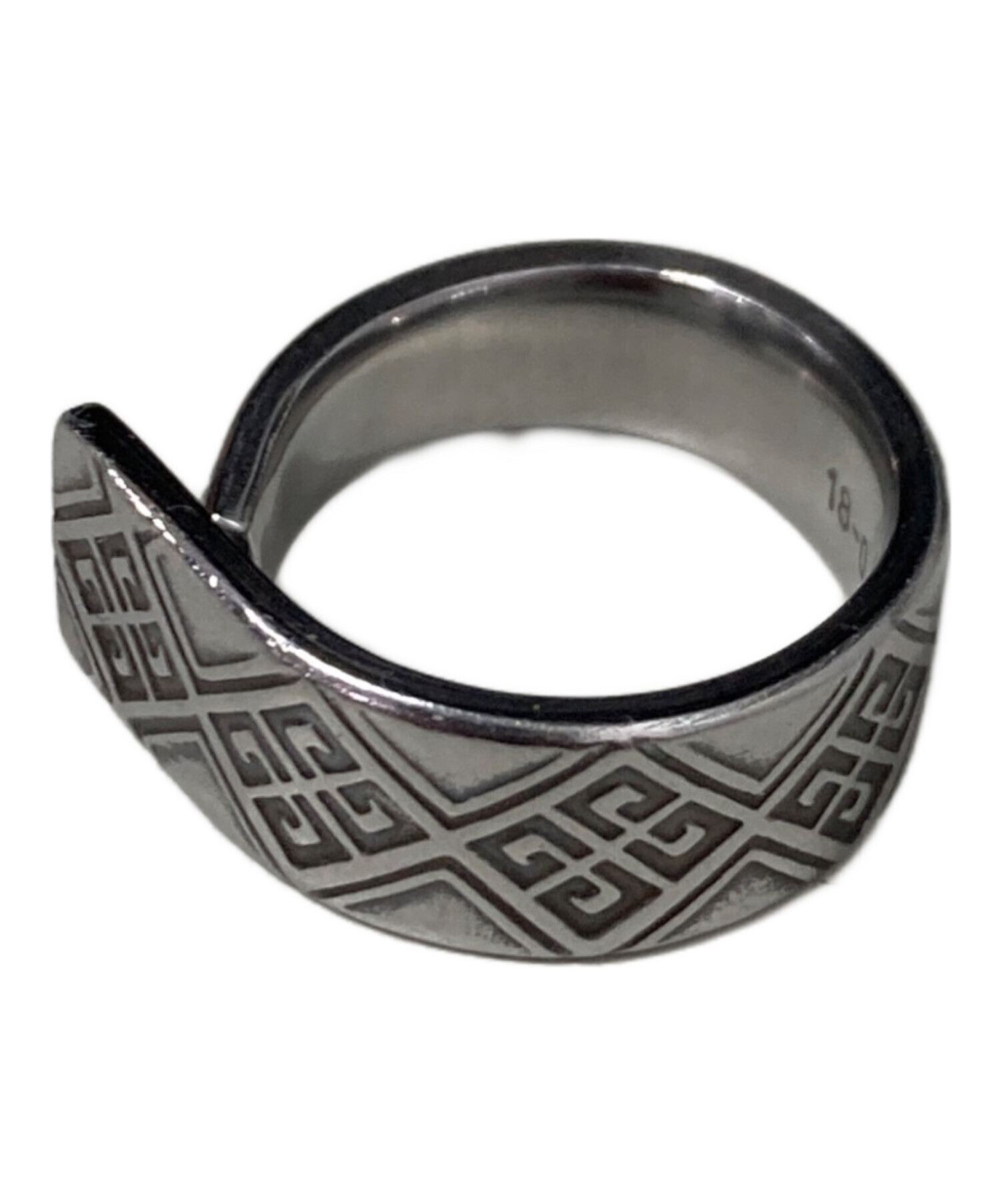 中古・古着通販】GIVENCHY (ジバンシィ) エンボスリング シルバー 