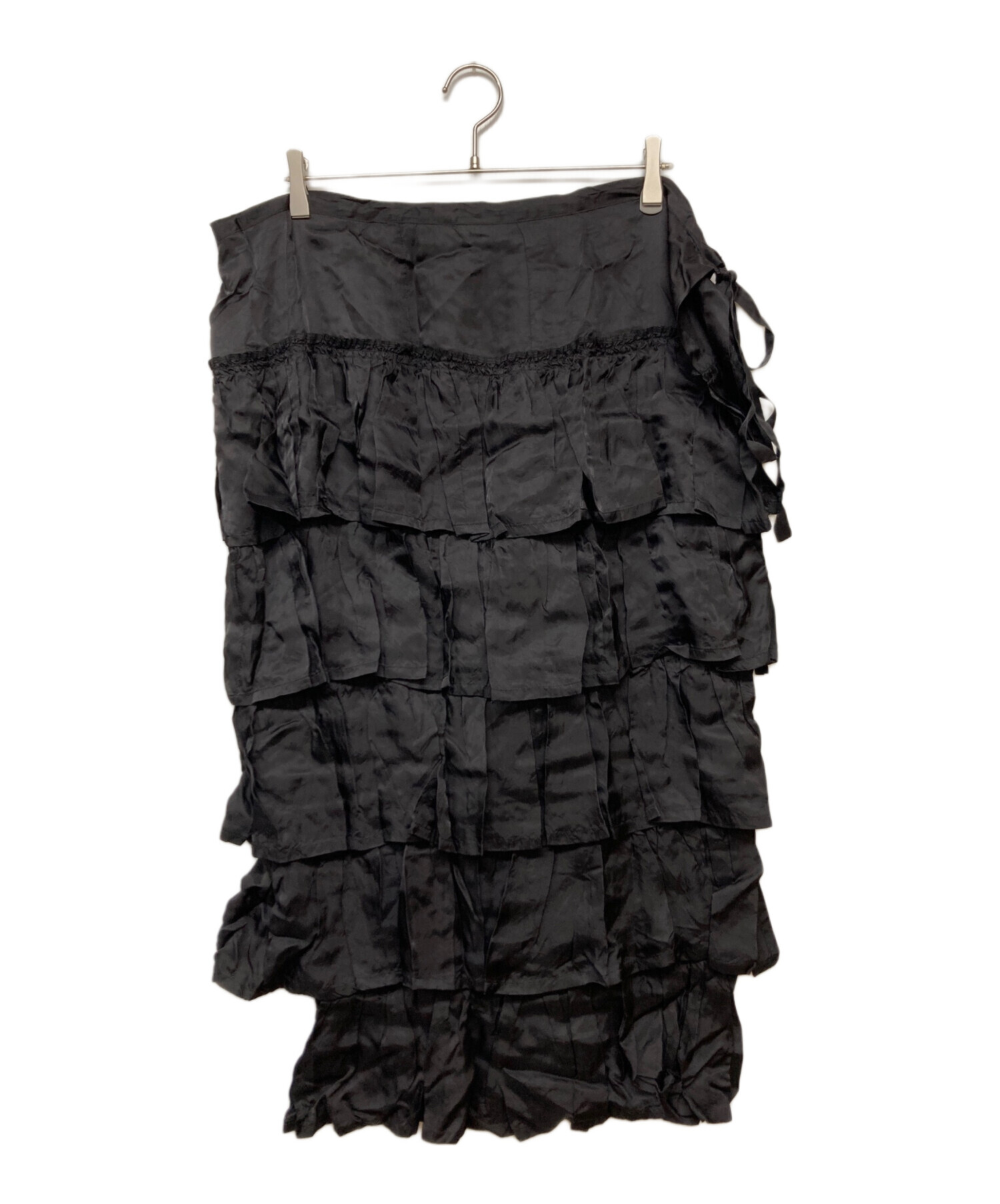 スカート MIYAO slit frills skirts 中古・古着通販】MIYAO (ミヤオ) フリル ティアード ラップスカート