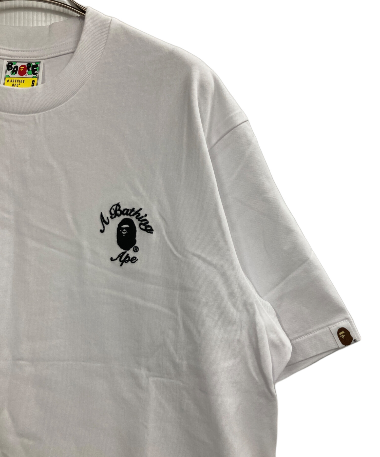 中古・古着通販】A BATHING APE (アベイシングエイプ) 刺繍ロゴTシャツ