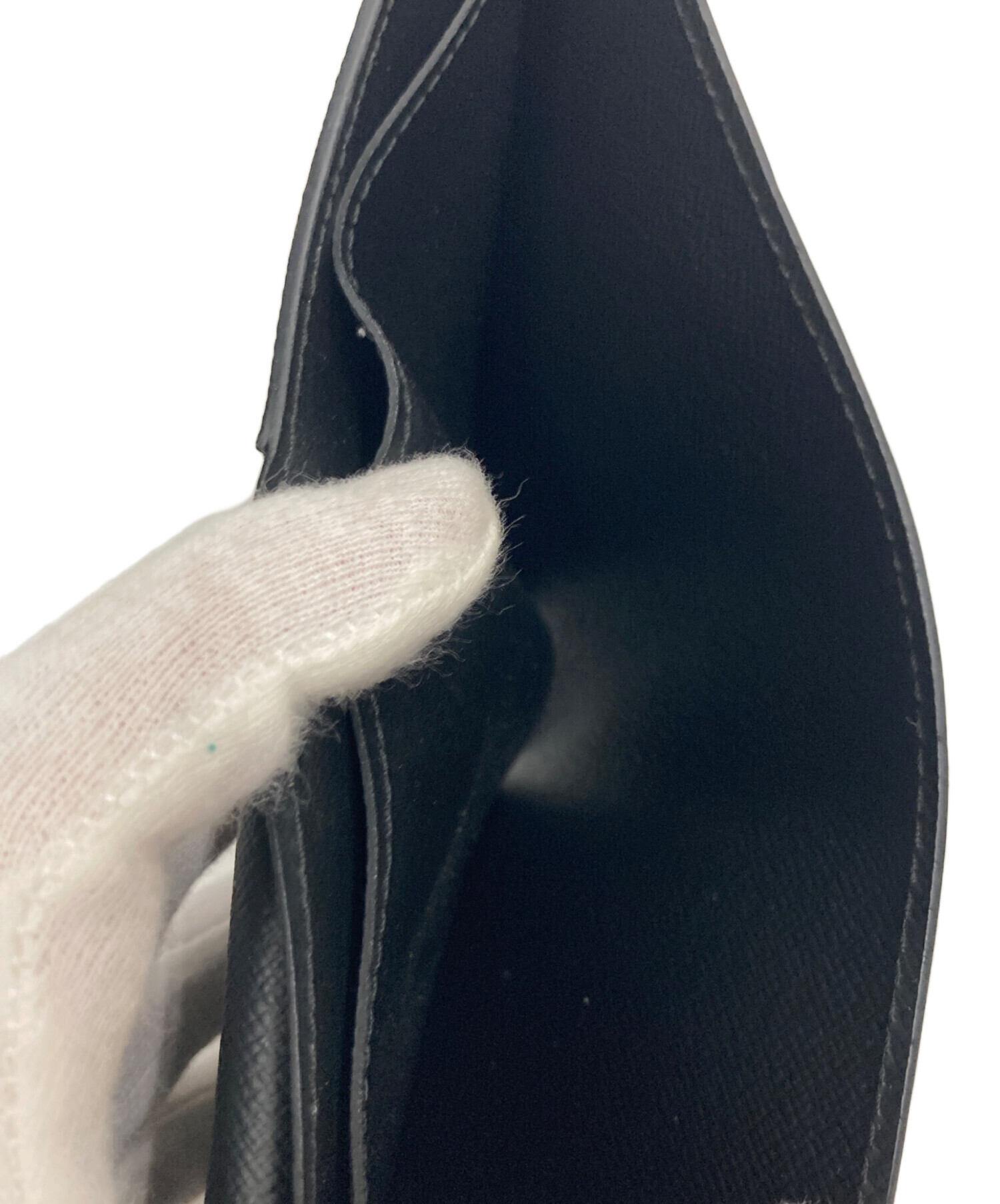 中古・古着通販】LOUIS VUITTON (ルイ ヴィトン) 2つ折り財布 ブラック
