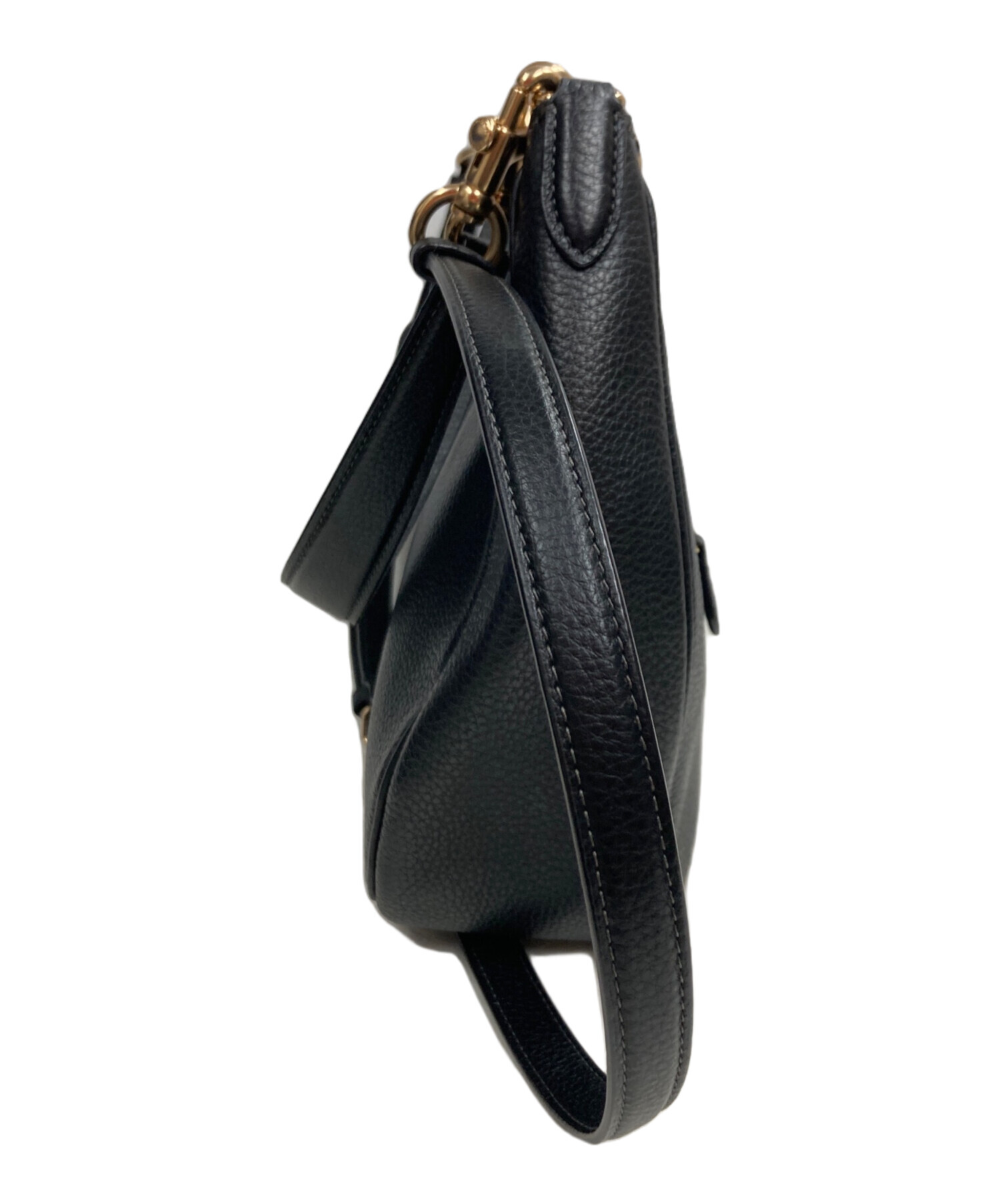 中古・古着通販】COACH (コーチ) テリホーボーバッグ ブラック