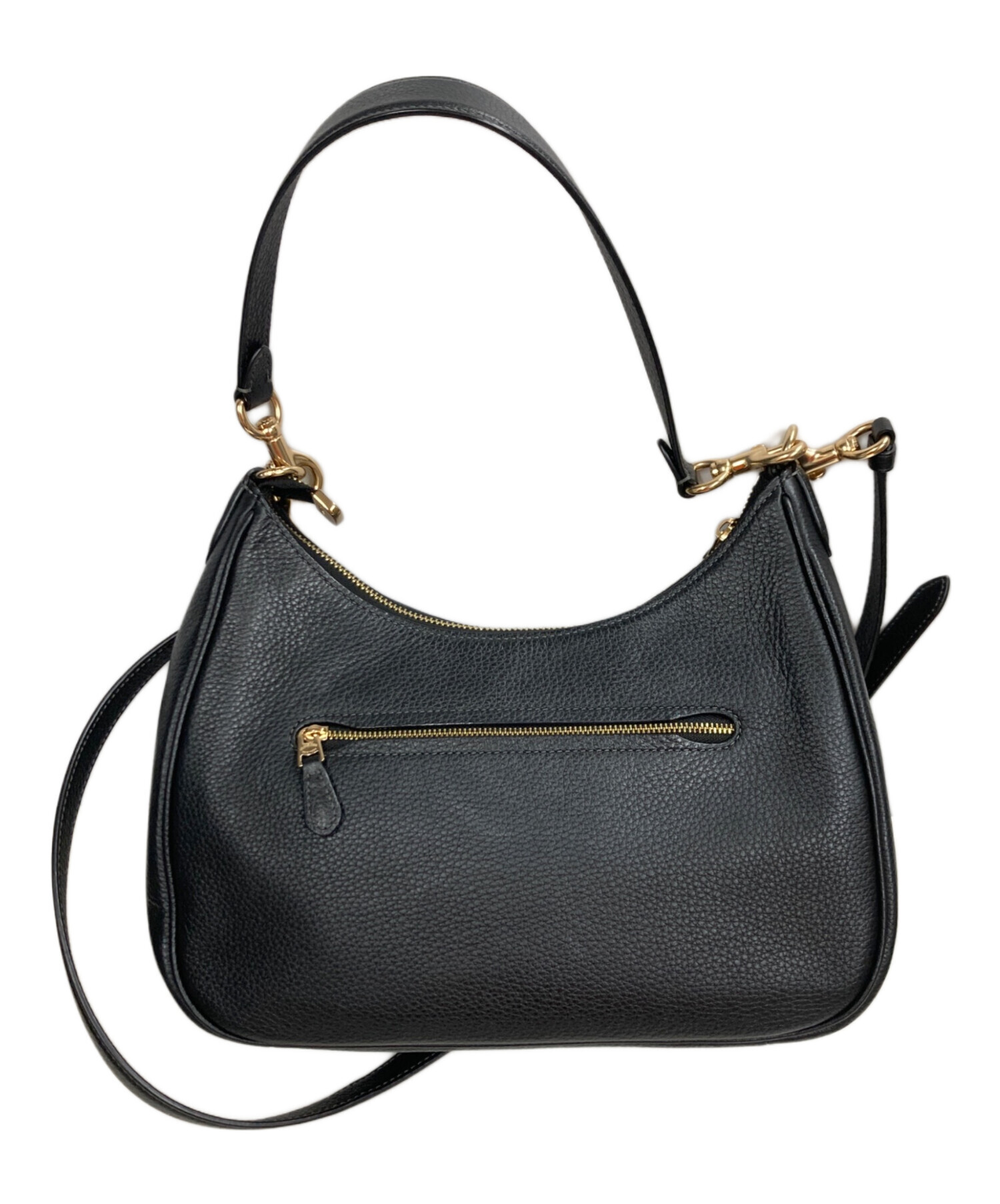 中古・古着通販】COACH (コーチ) テリホーボーバッグ ブラック 中古・古着通販】COACH (コーチ) テリホーボーバッグ ブラック