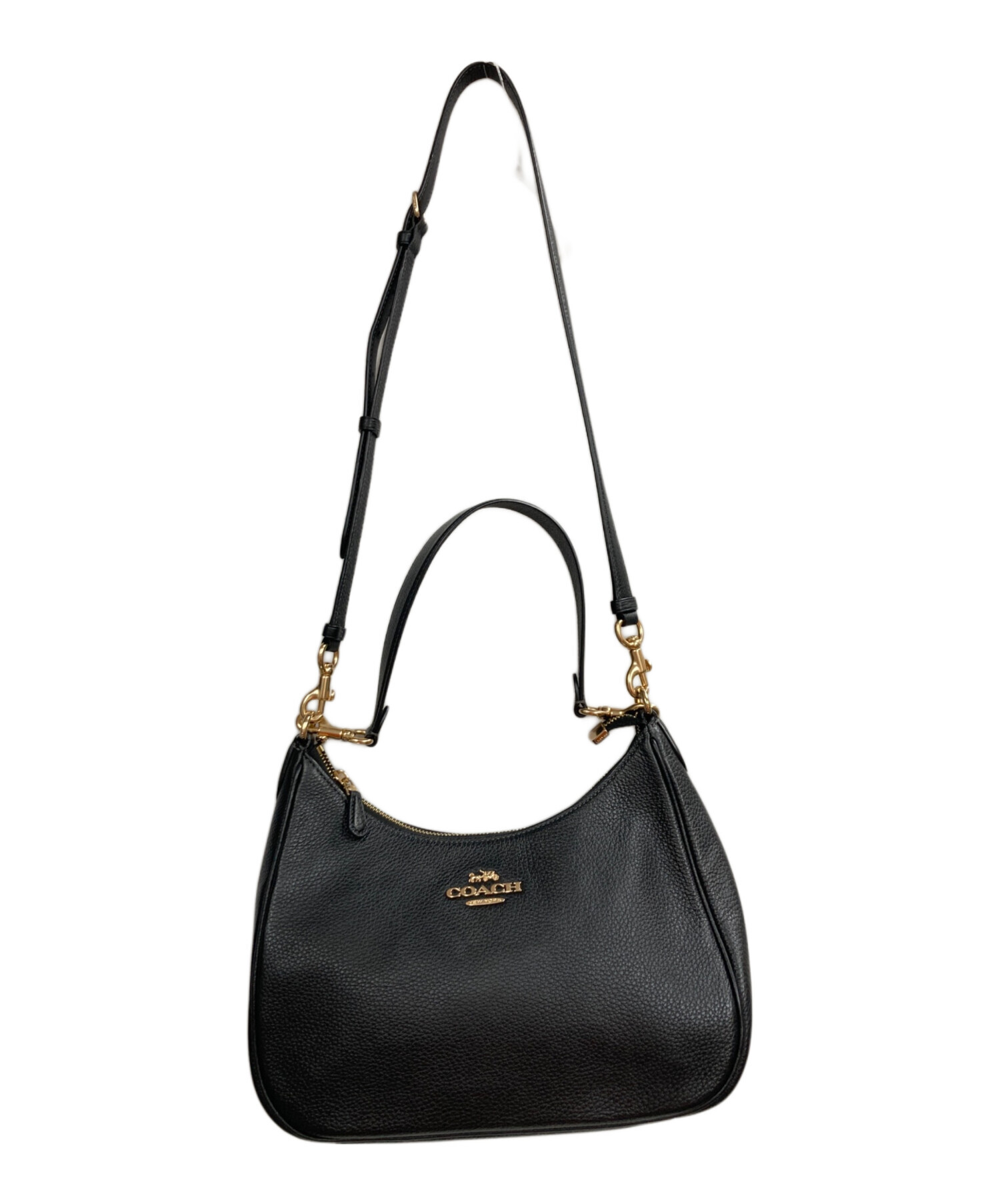 中古・古着通販】COACH (コーチ) テリホーボーバッグ ブラック