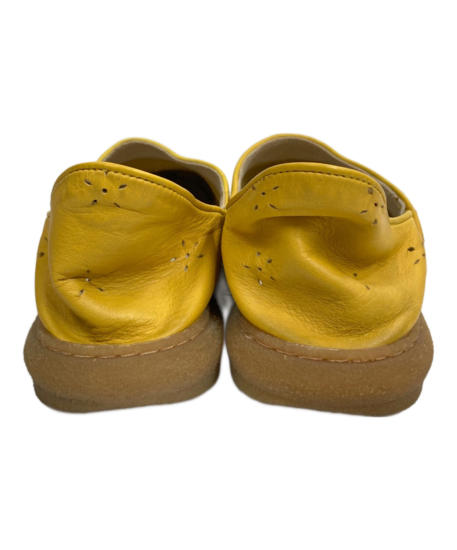 中古・古着通販】CAMPER (カンペール) レザースリッポン イエロー 