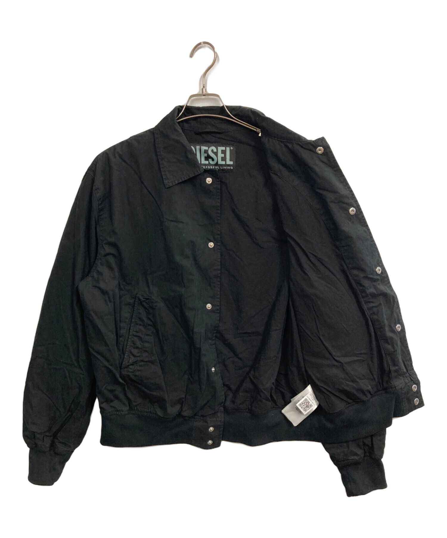 中古・古着通販】DIESEL (ディーゼル) LAKER WOW JACKET ブラック