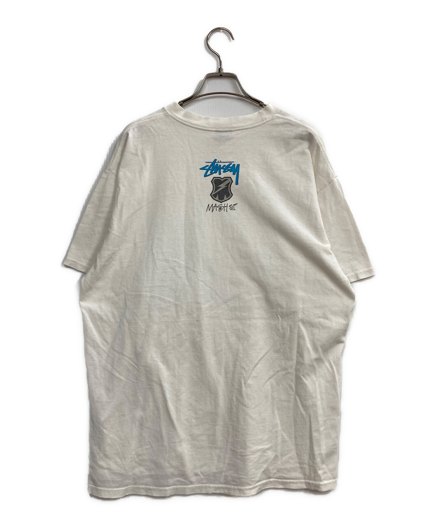 STUSSY MASH ステューシーマッシュ Tシャツ プリント サイズL 白 中古・古着通販】stussy (ステューシー) MASH S.F. Design Tee