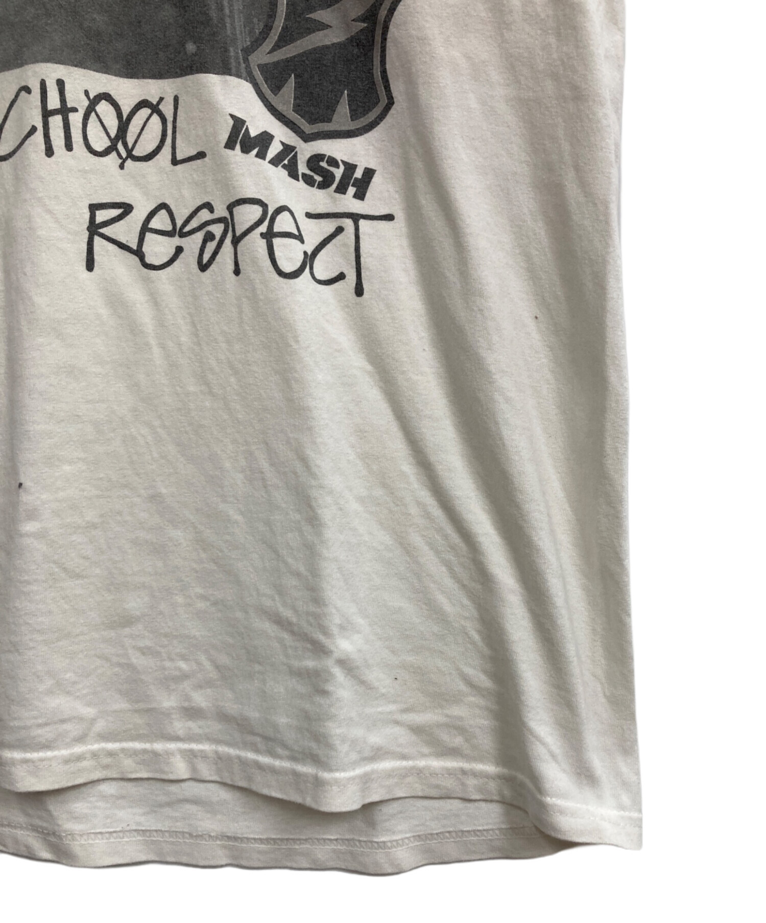 STUSSY MASH ステューシーマッシュ Tシャツ プリント サイズL 白 中古・古着通販】stussy (ステューシー) MASH S.F. Design Tee