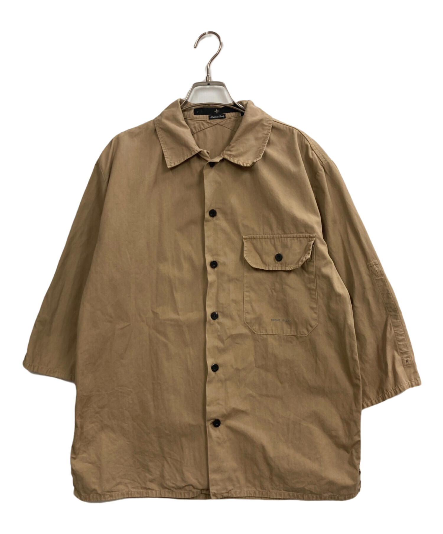 中古・古着通販】STONE ISLAND (ストーンアイランド) 7分袖シャツ