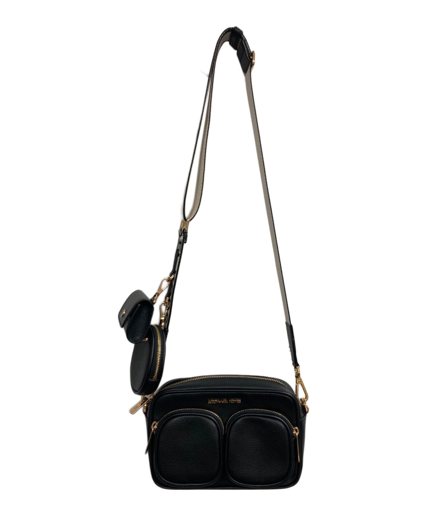 【瀬戸大橋店】 中古 Michael Kors | マイケルコース ショルダーバッグ JET SET ITEM クロスボディ 35S2GTTC6L ブラック 【121】 公式アウトレット】JET SET ITEM EW ジップ チェーン クロスボディ