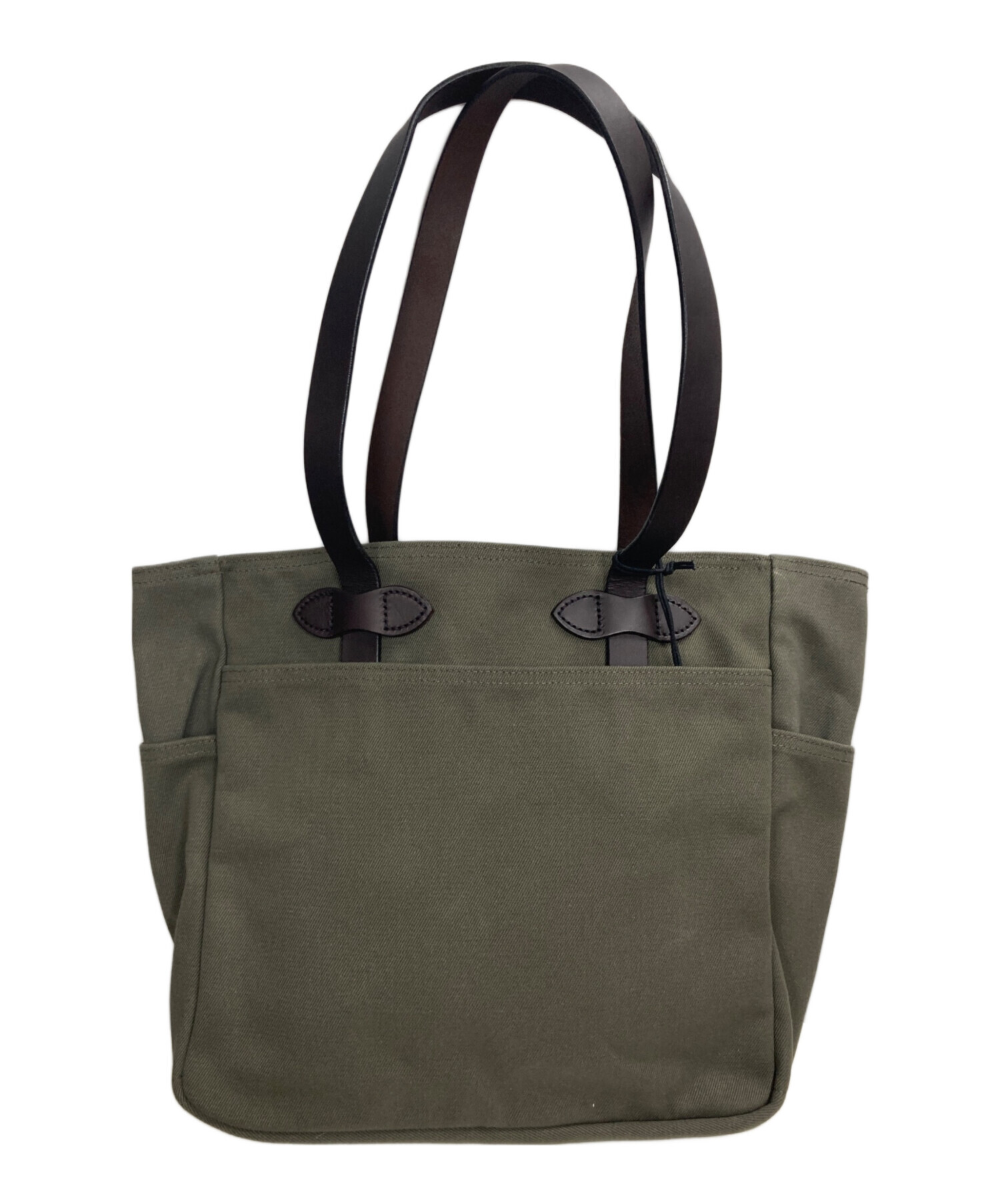 雰囲気抜群 フィルソン FILSON トートバッグ 肩掛け ヴィンテージ 中古・古着通販】FILSON (フィルソン) TOTE BAG WITHOUT ZIPPER OTTER