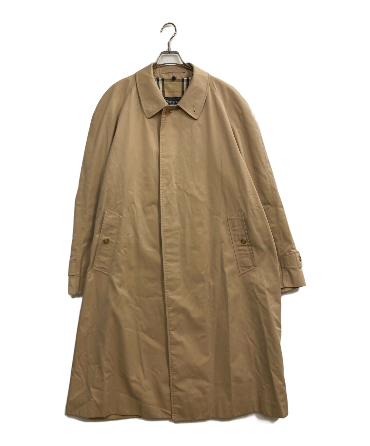 【希少】バーバリーズ・ステンカラーコート・ベージュ・ダブルブレスト・XL相当 中古・古着通販】Burberry's (バーバリー) ステンカラーコート