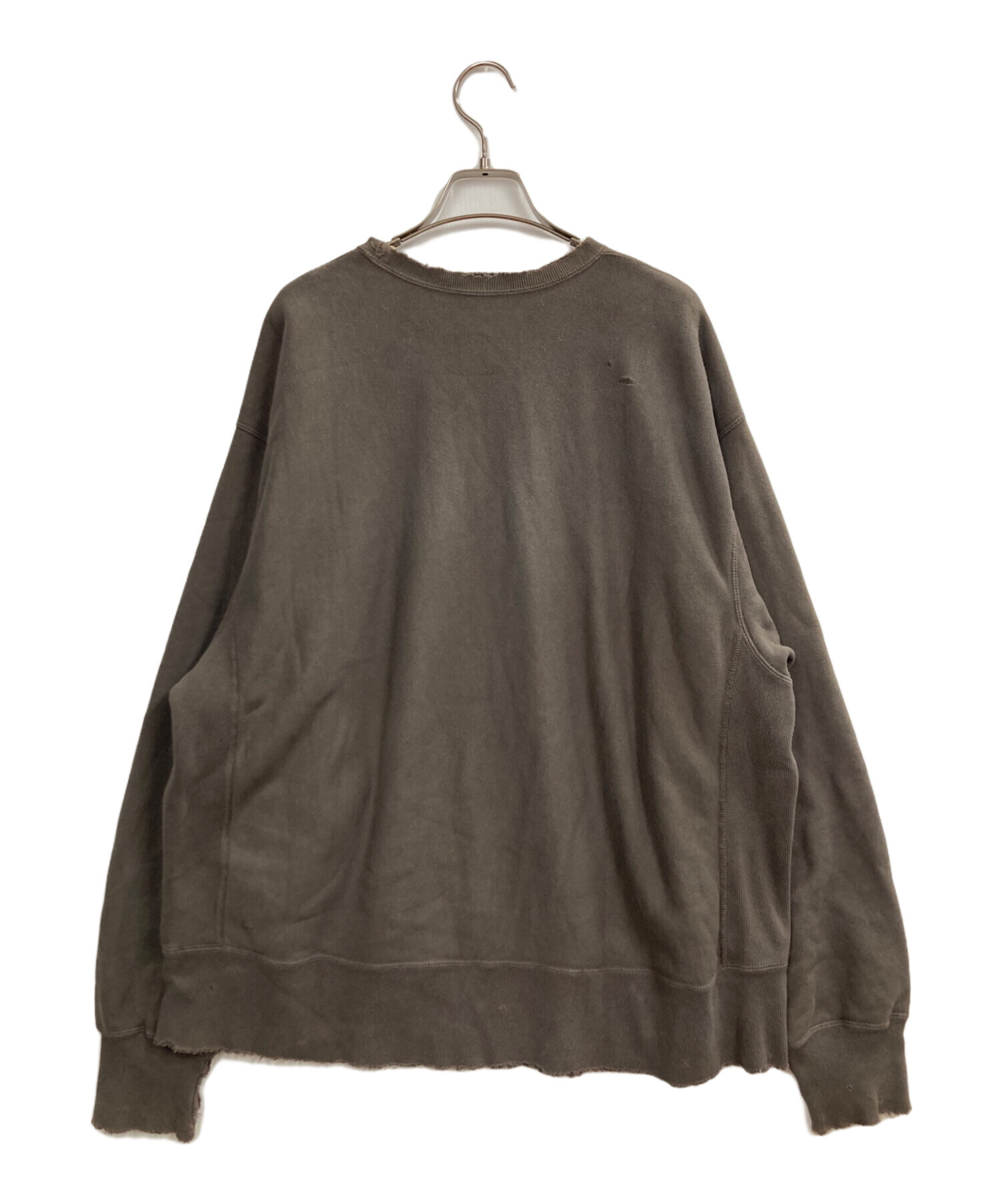 中古・古着通販】ANCELLM (アンセルム) DYED DAMAGE SWEAT SHIRT F 
