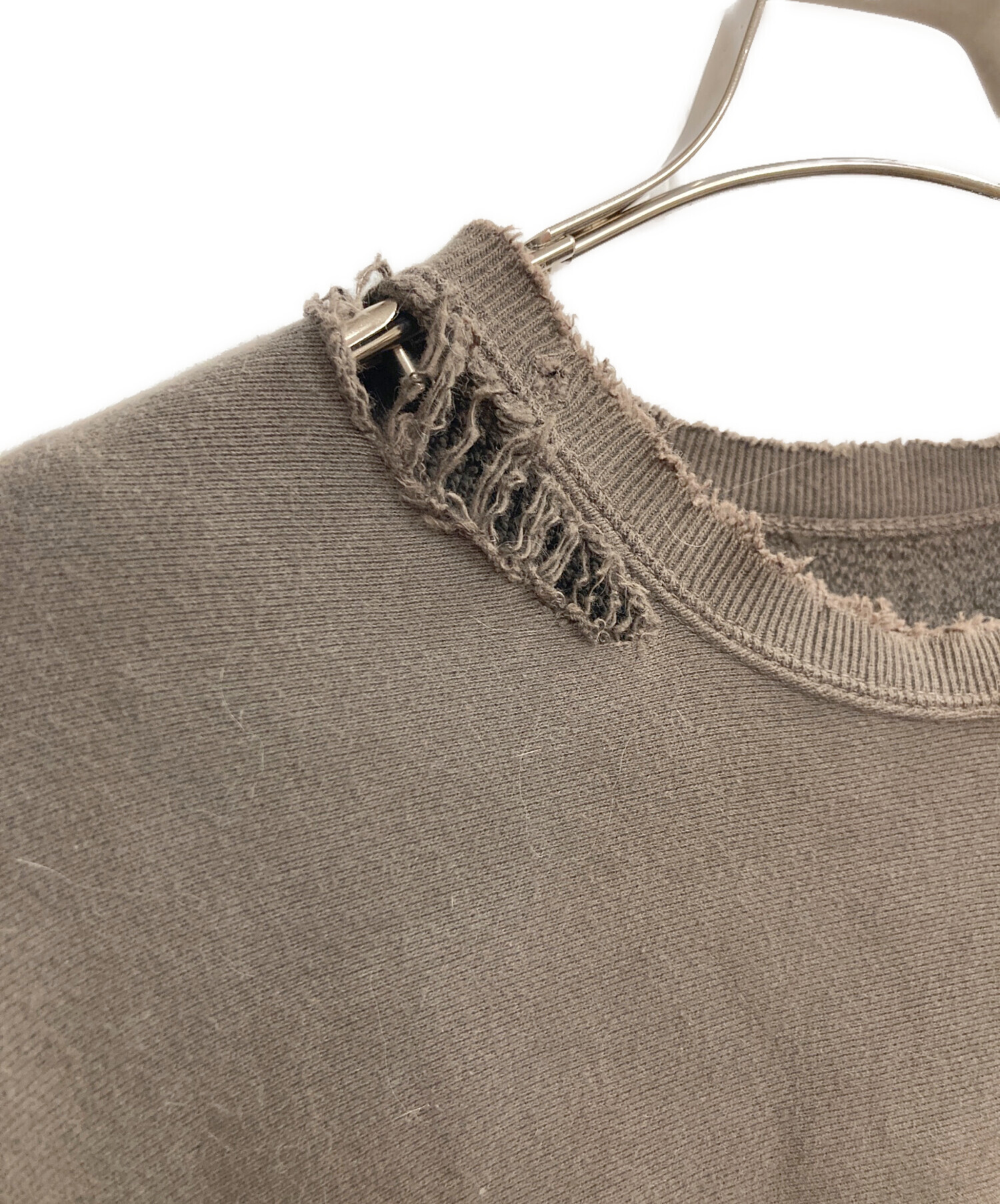 中古・古着通販】ANCELLM (アンセルム) DYED DAMAGE SWEAT SHIRT F 