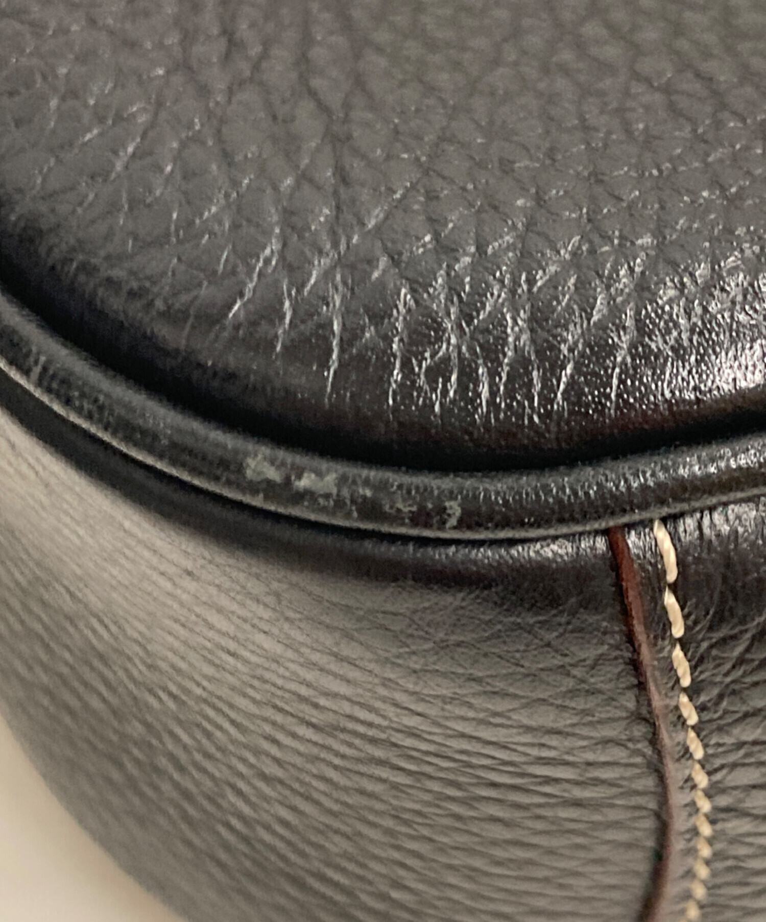 『USED』BURBERRY LONDON【バーバリーロンドン】 ステッチ ショルダーバッグ レザー/スウェード 380g レディース ブラック/グレー ブランド 中古・古着通販】BURBERRY LONDON (バーバリーロンドン) レザーワン