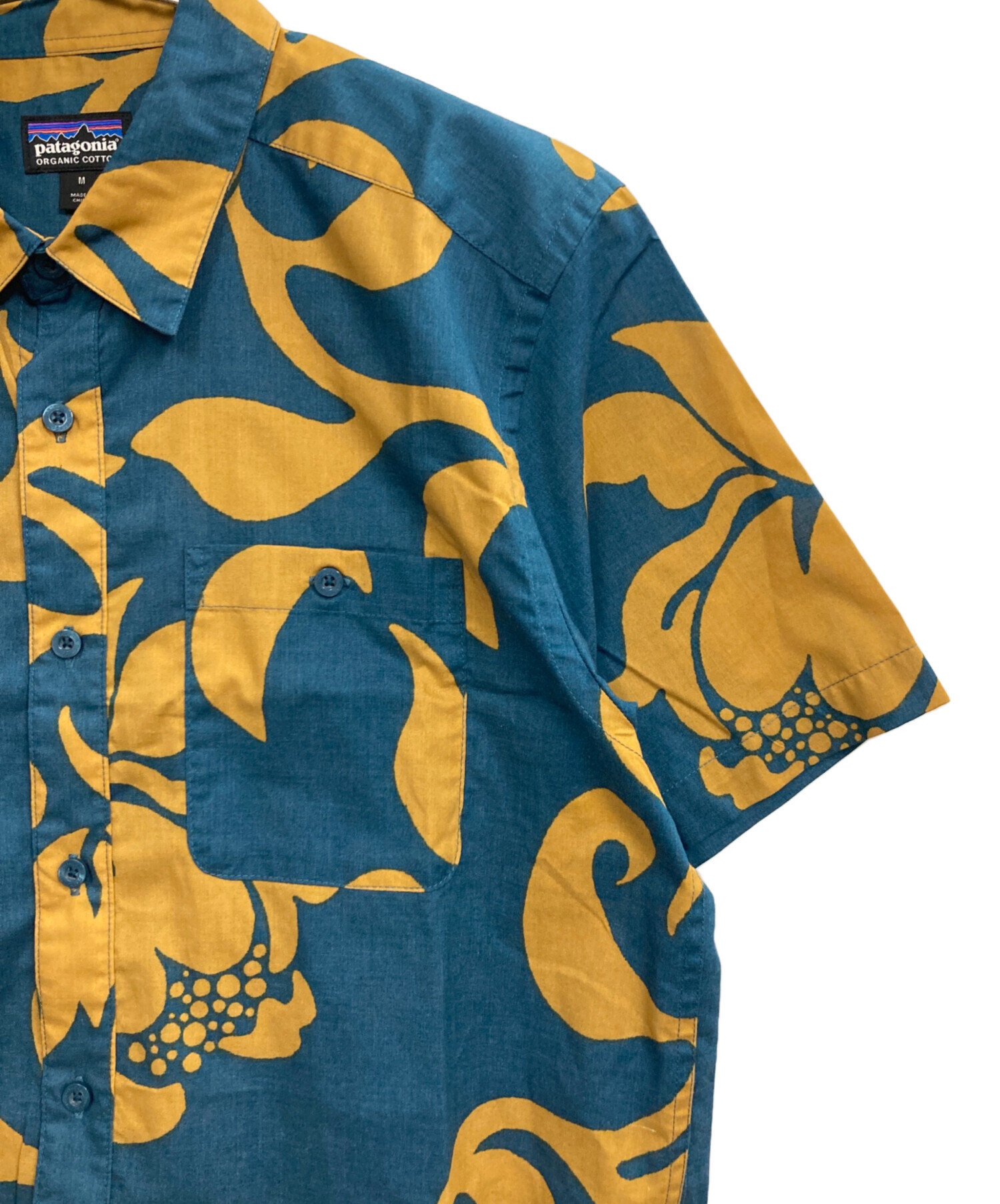 【4/24まで限定出品】Patagonia 半袖シャツ　Mサイズ 中古・古着通販】Patagonia (パタゴニア) GO TO SHIRT ブルー サイズ:M