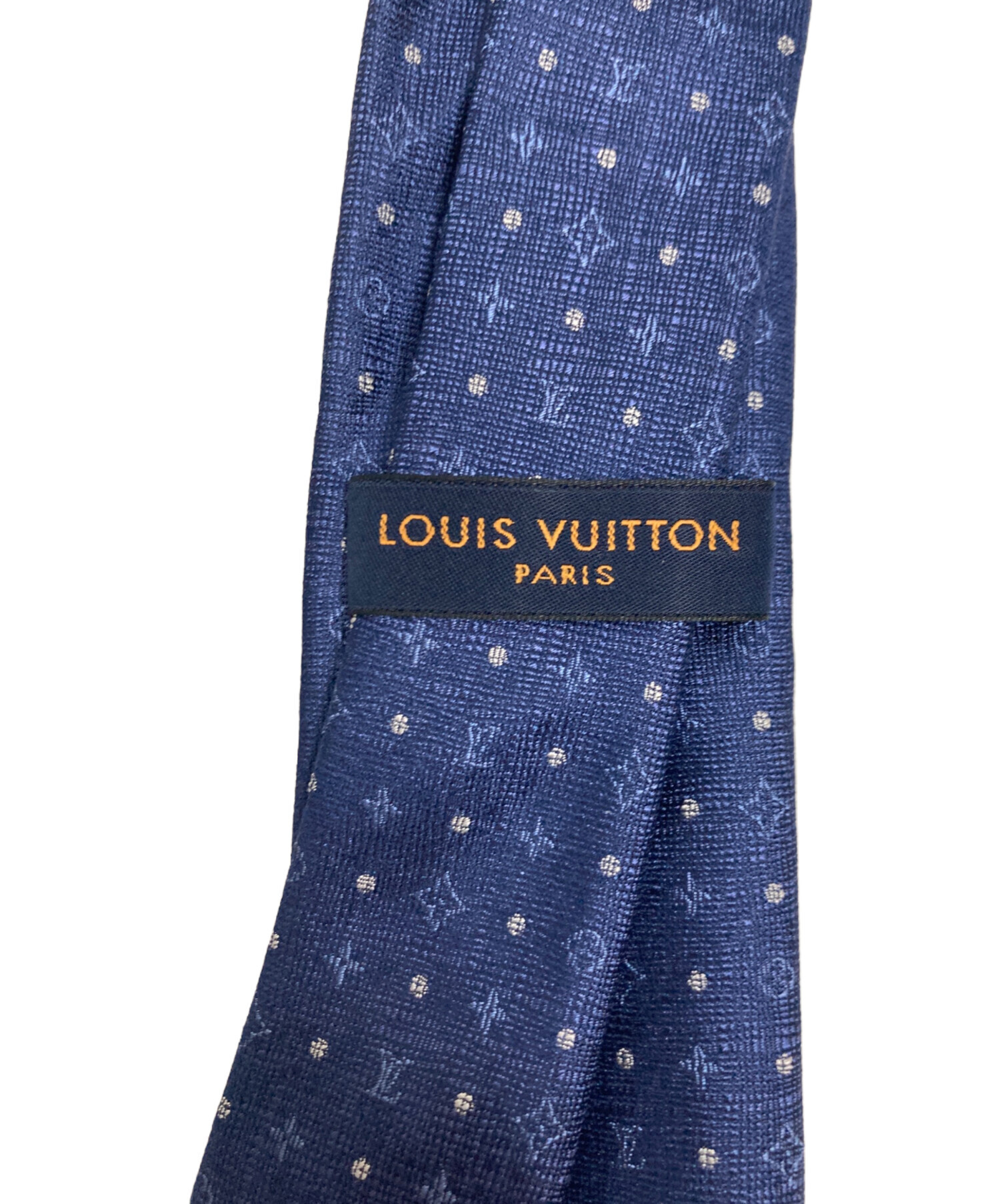 まちゃりんぐ★新品未使用  タグ付  ★ イヴィトン  クラヴァット  紺 中古・古着通販】LOUIS VUITTON (ルイ ヴィトン) クラヴァット・ドッツ