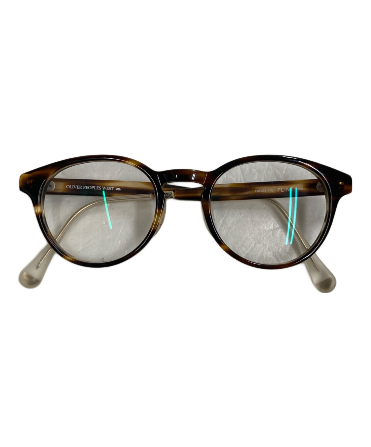 中古・古着通販】OLIVER PEOPLES (オリバーピープルズ) 眼鏡 ベージュ