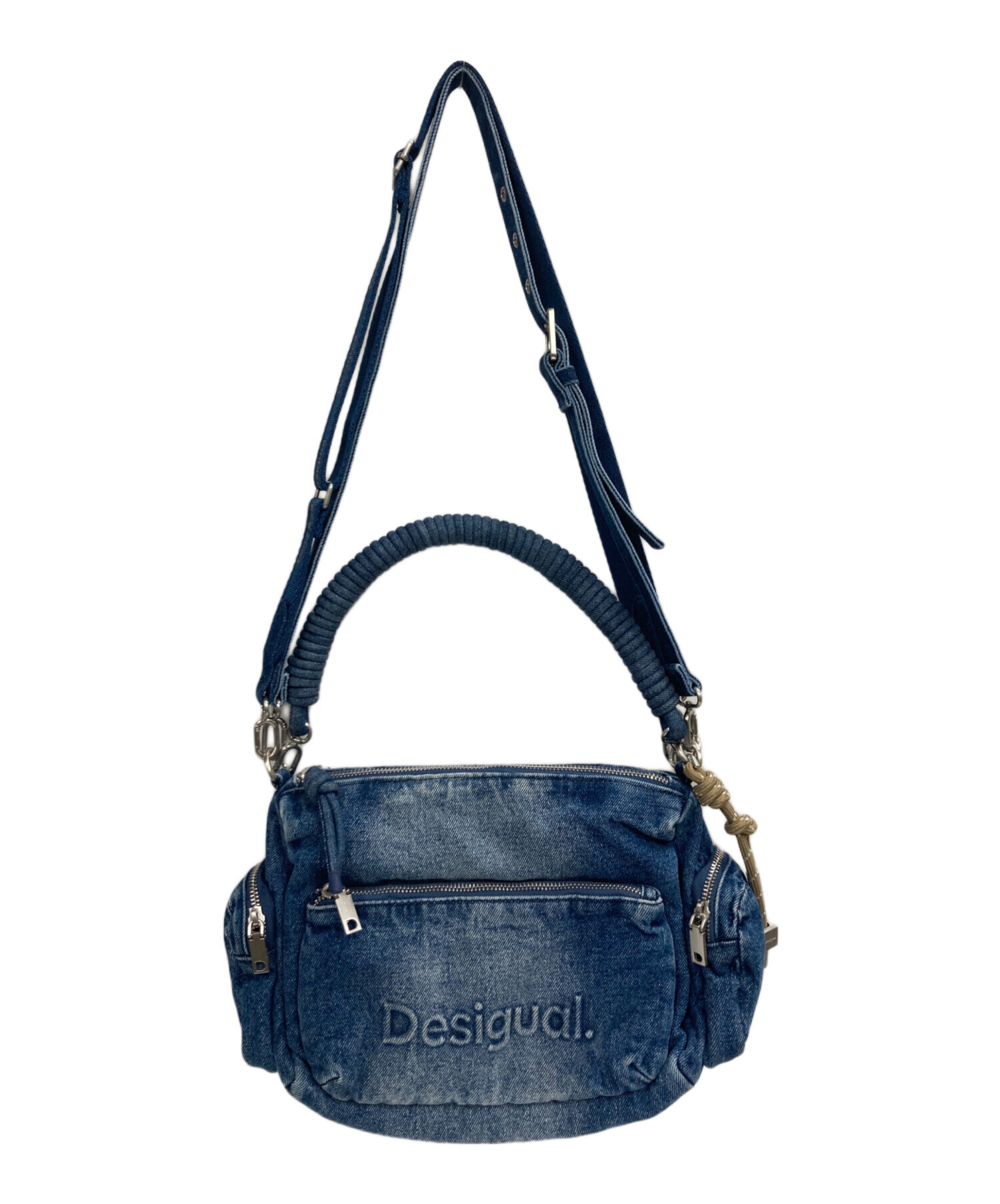 中古・古着通販】Desigual (デシグアル) 3WAYデニムバッグ ブルー