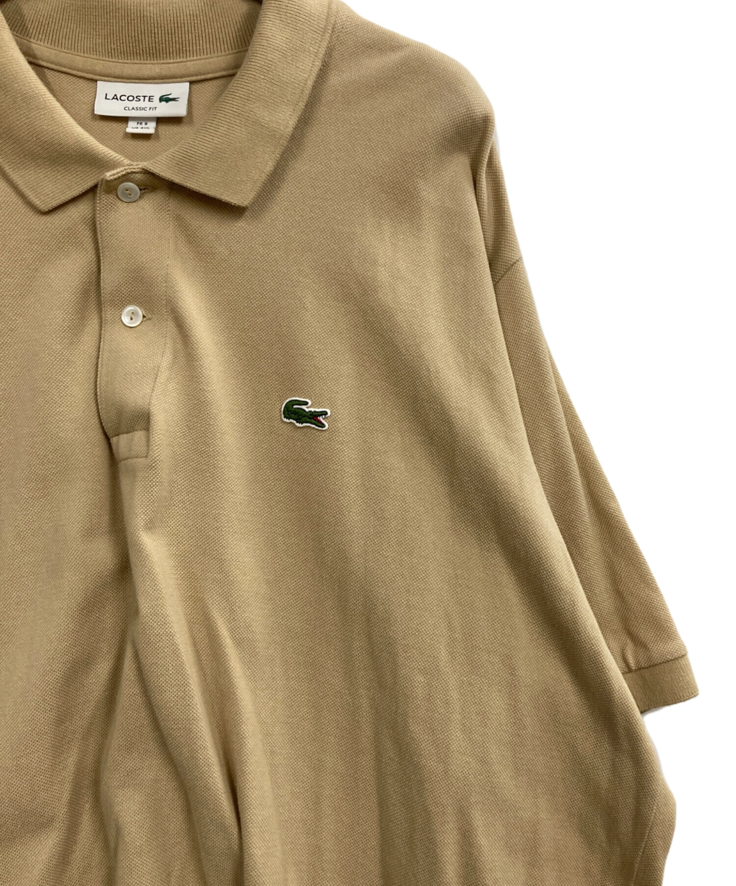 中古・古着通販】LACOSTE (ラコステ) ポロシャツ ベージュ サイズ:3XL