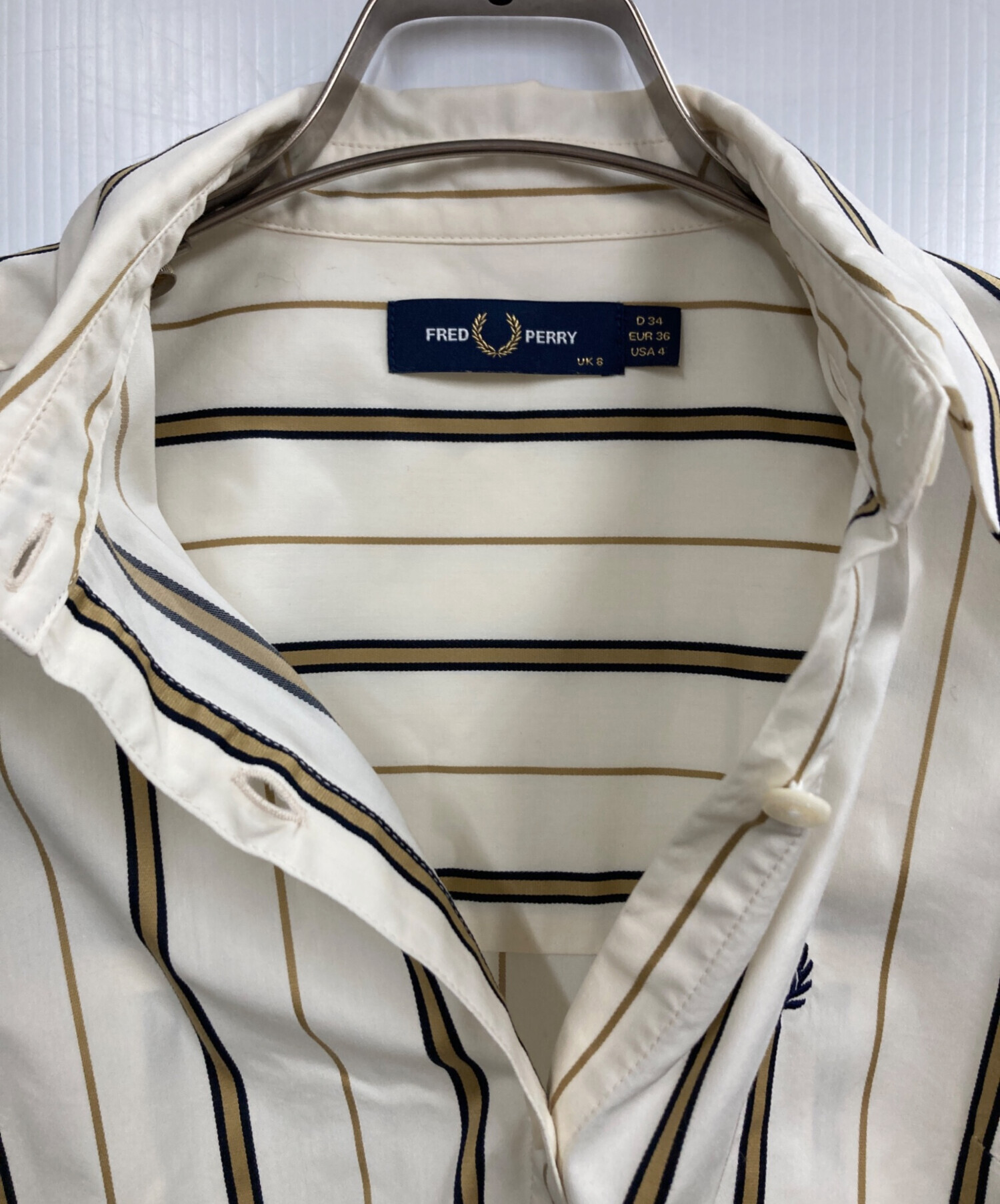 中古・古着通販】FRED PERRY (フレッドペリー) ストライプシャツ