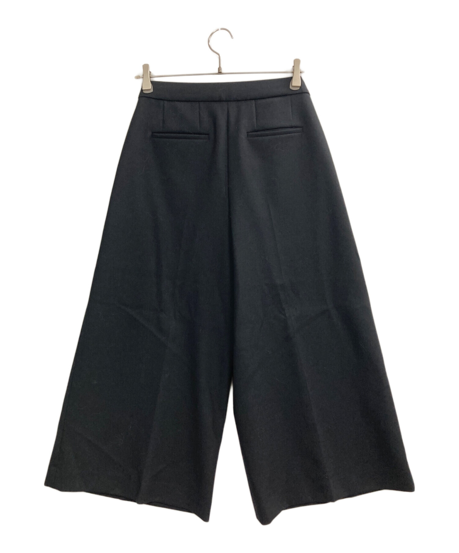 中古・古着通販】theory (セオリー) Wide Crop Pant ブラック サイズ:4 