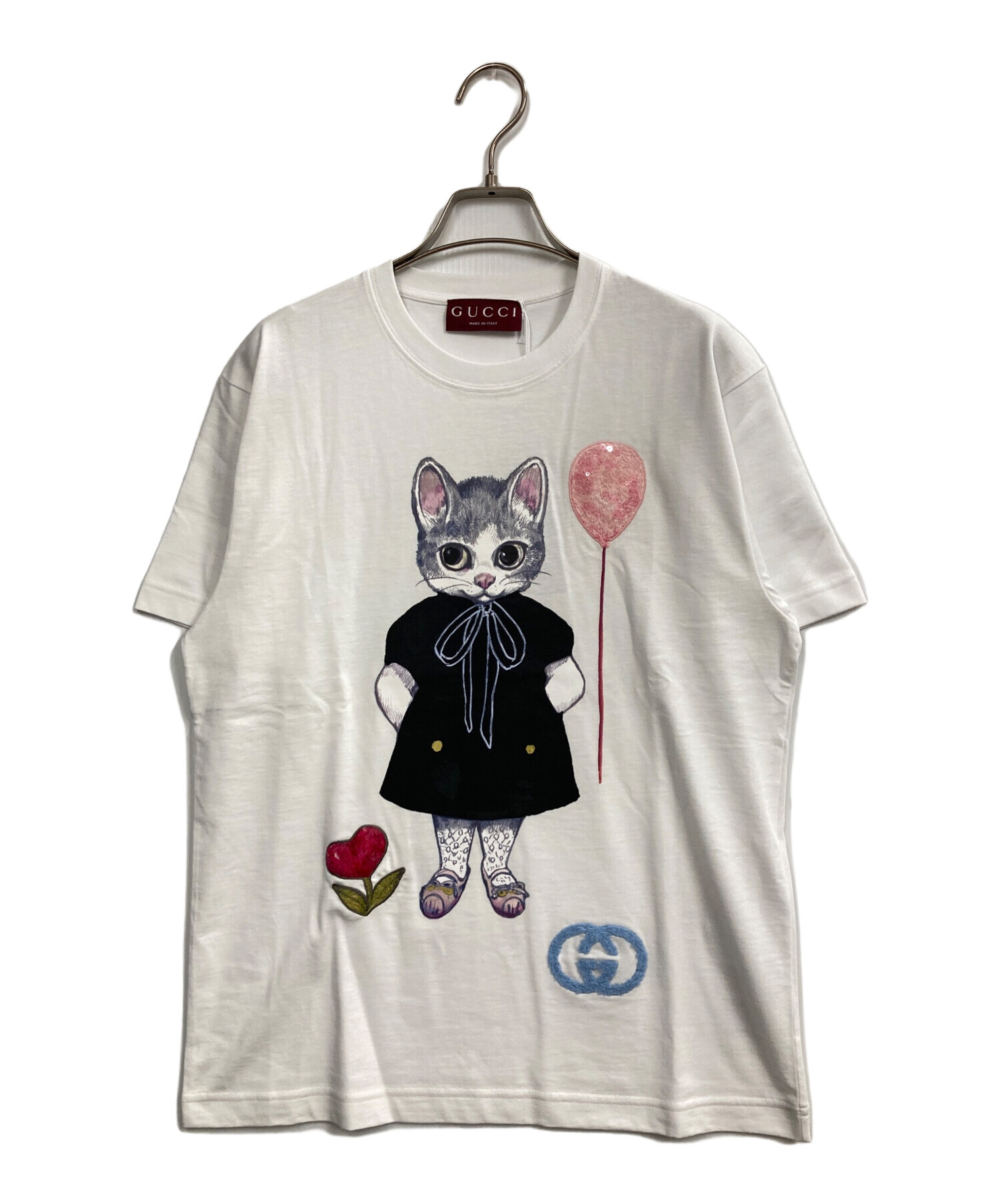 中古・古着通販】GUCCI (グッチ) コットンジャージーTシャツ ホワイト