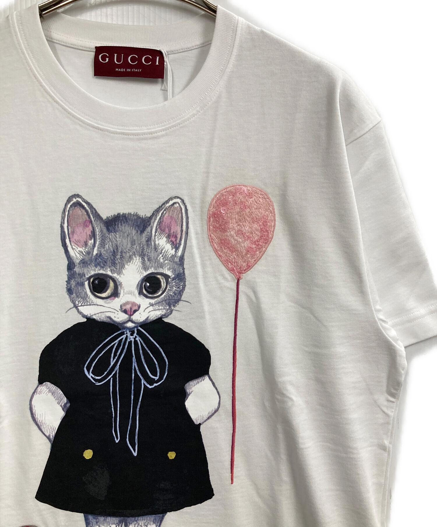 中古・古着通販】GUCCI (グッチ) コットンジャージーTシャツ ホワイト