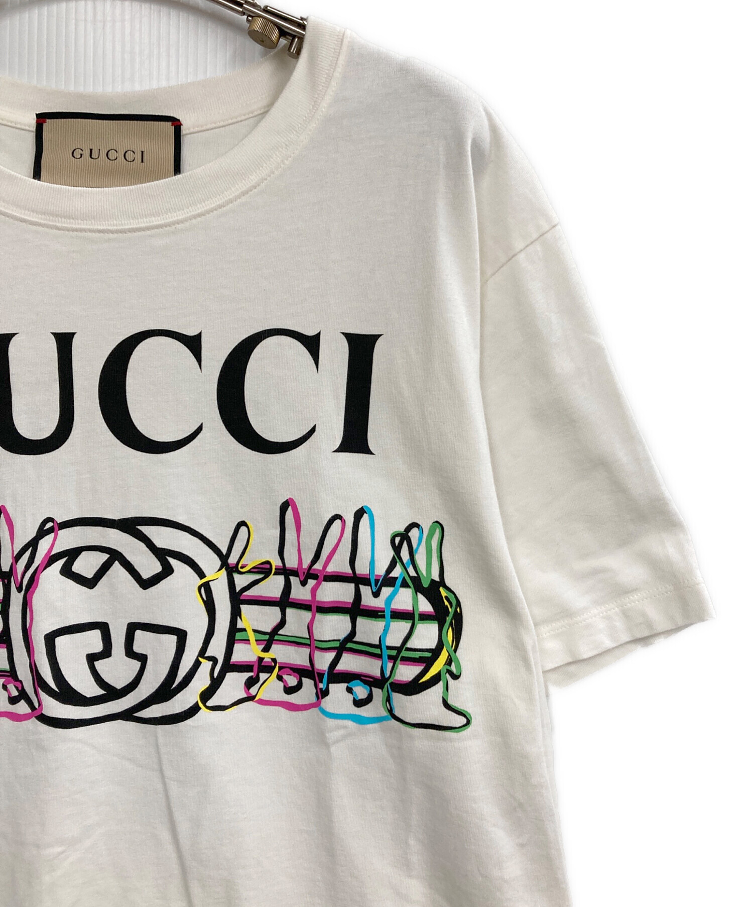 中古・古着通販】GUCCI (グッチ) Logo Bunny Print Cotton Jersey T