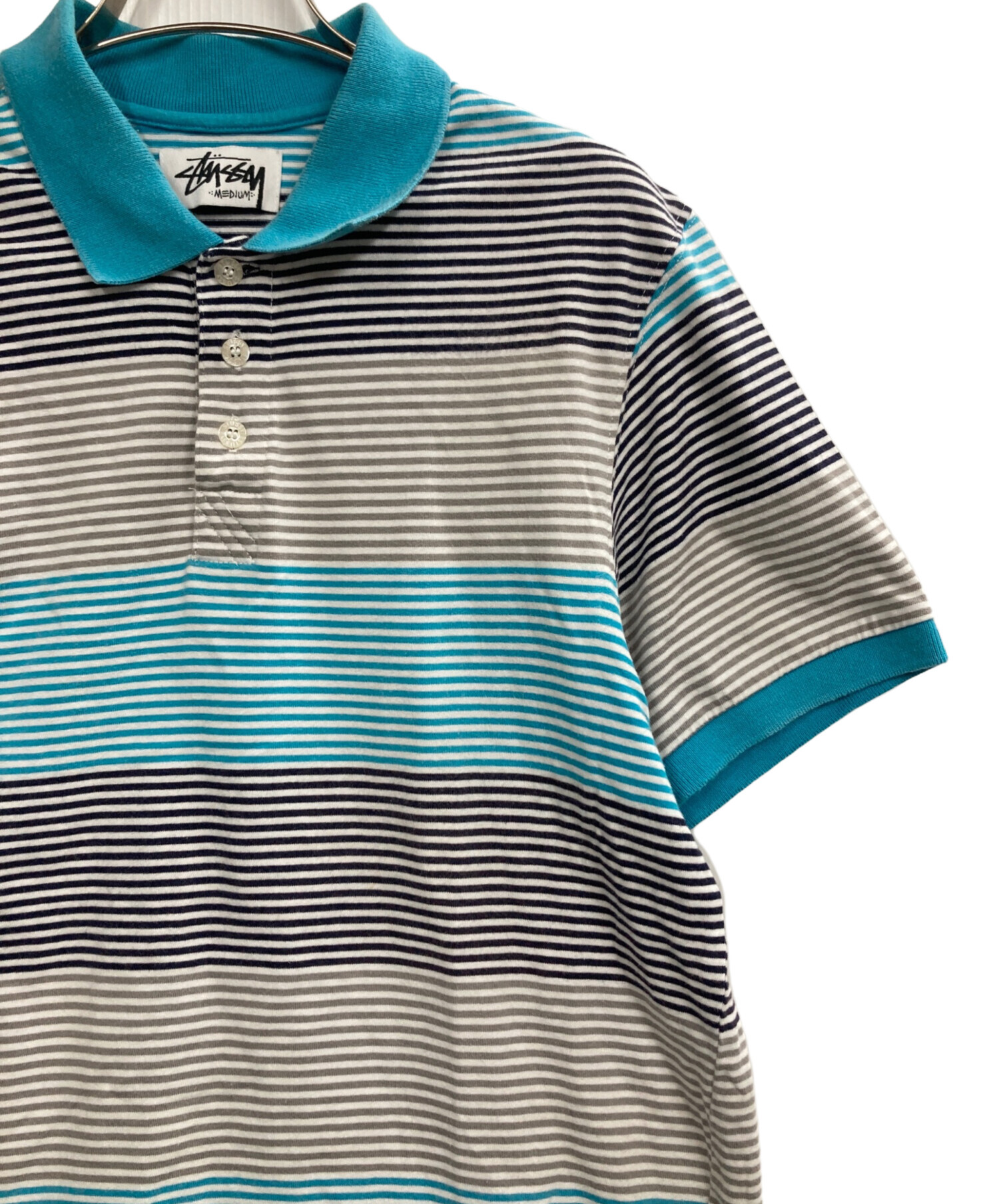 古着 STUSSY & THE HEARTBREAKERS ポロシャツ s 中古・古着通販】stussy (ステューシー) ポロシャツ パープル サイズ