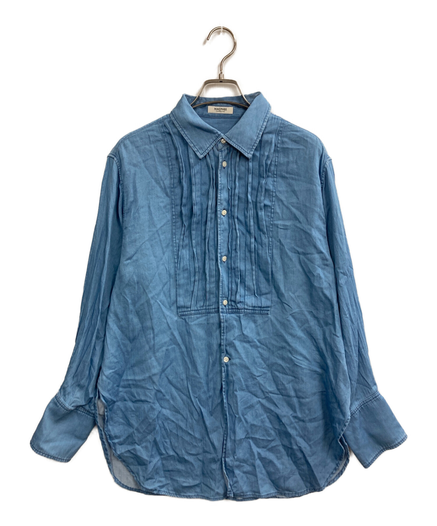 中古・古着通販】MACPHEE (マカフィー) ライトデニムチュニックシャツ 