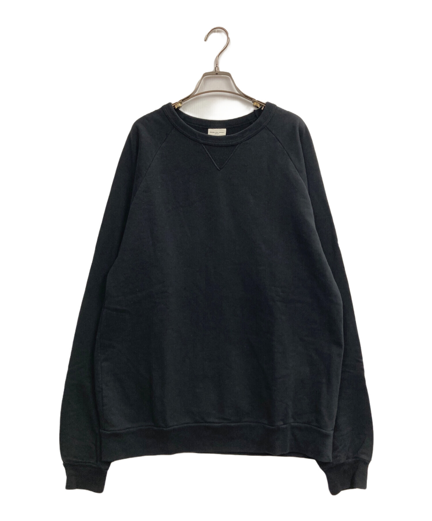 DRIES VAN NOTEN ブラック スウェット 中古・古着通販】DRIES VAN NOTEN (ドリスヴァンノッテン) Vガゼット