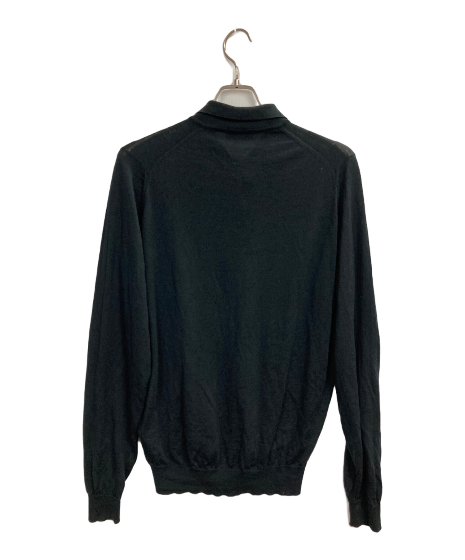 JOHN SMEDLEY ニットポロシャツ ブラックL JOHN SMEDLEY（ジョンスメドレー） ニットポロシャツ メンズ シー