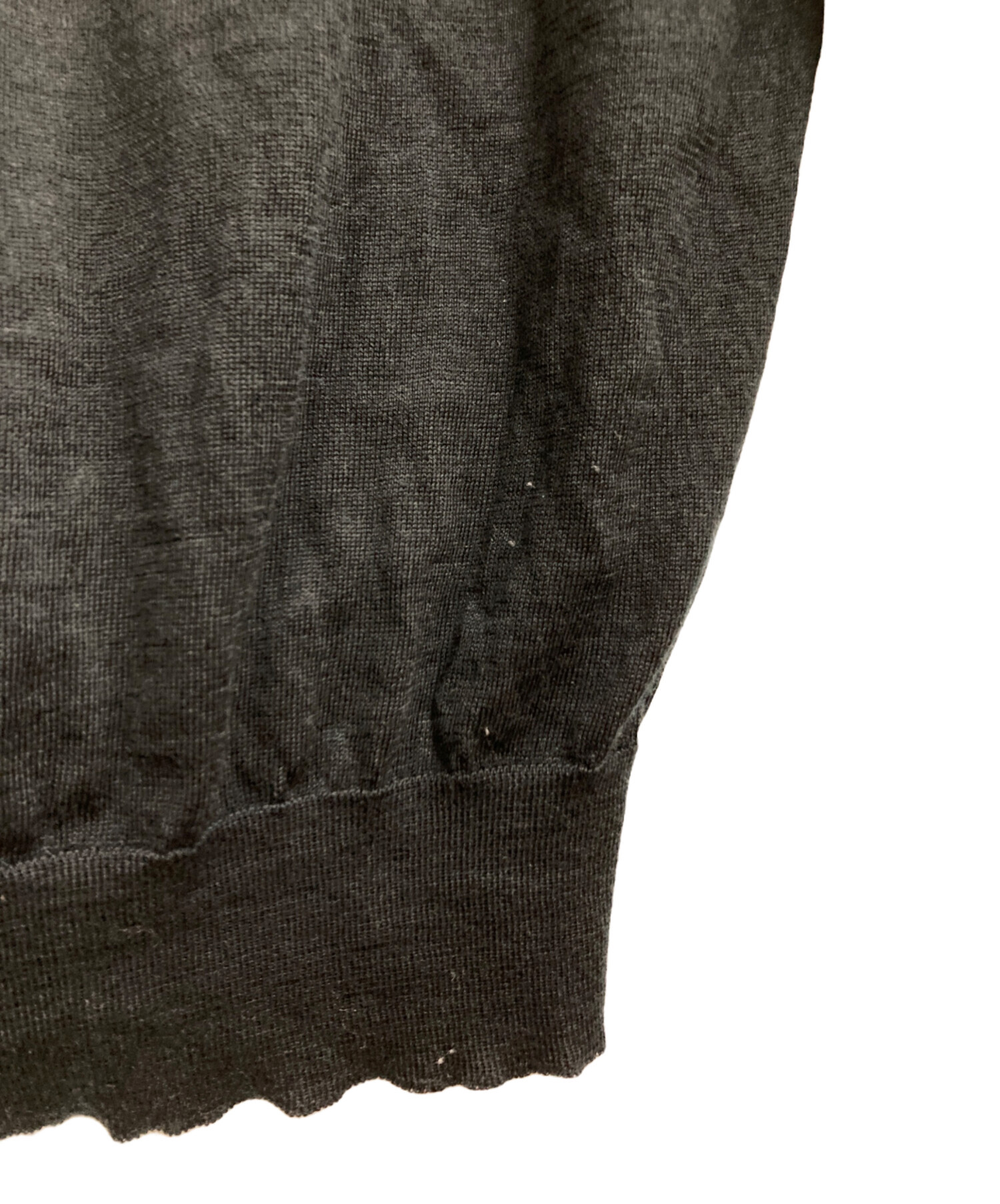 JOHN SMEDLEY ニットポロシャツ ブラックL 中古・古着通販】JOHN SMEDLEY (ジョンスメドレー) ニットポロシャツ