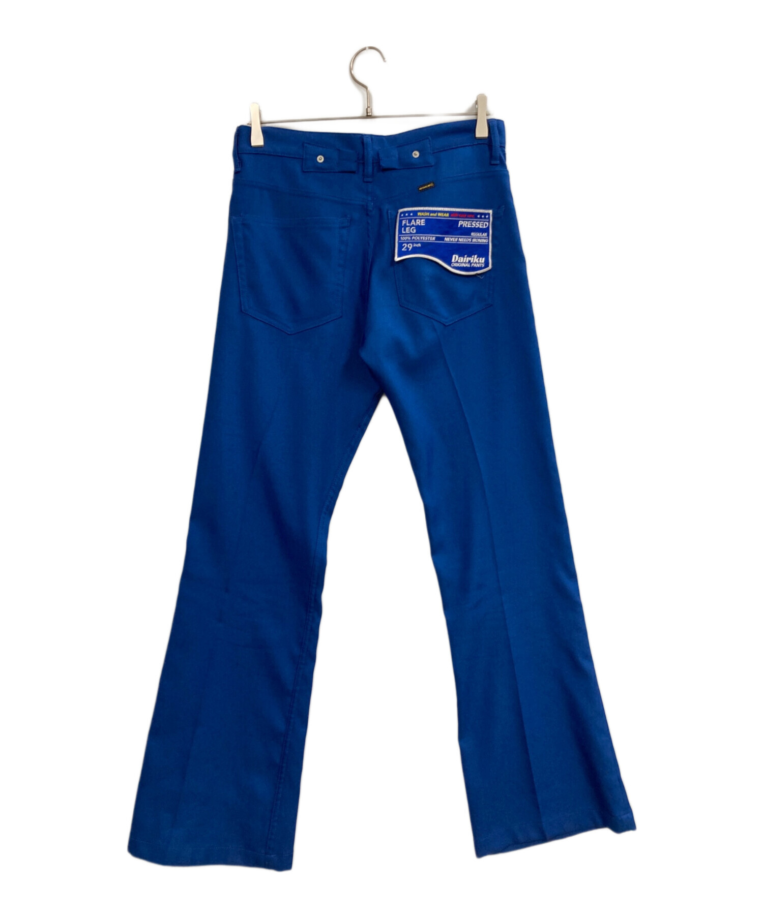 中古・古着通販】DAIRIKU (ダイリク) Flare pressed pants ブルー