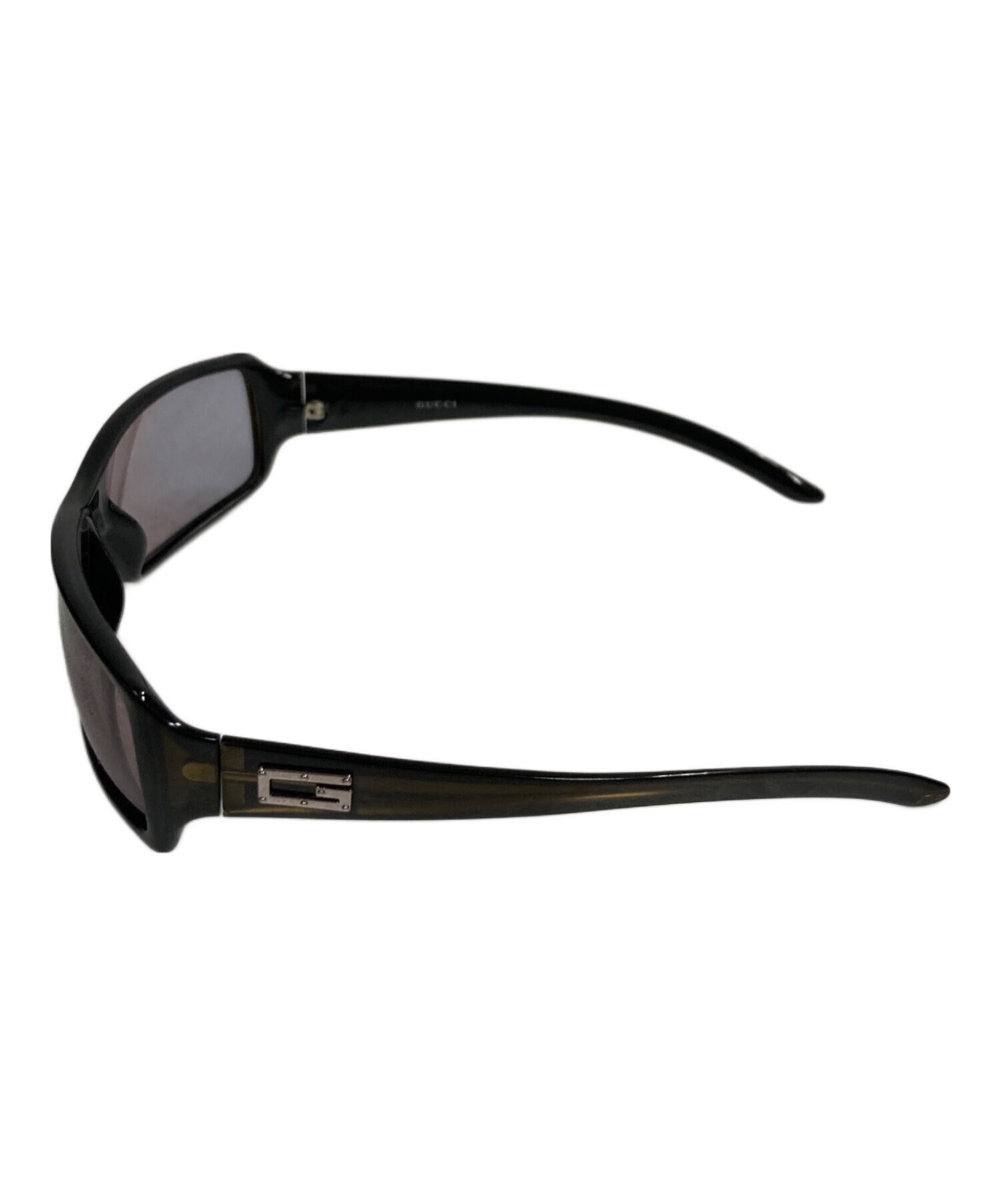 GUCCI グッチ サングラス - GG2515/S ブラック プラスチック ユニセックス【本物保証】 中古・古着通販】GUCCI (グッチ) サングラス ブラウン サイズ:61 12