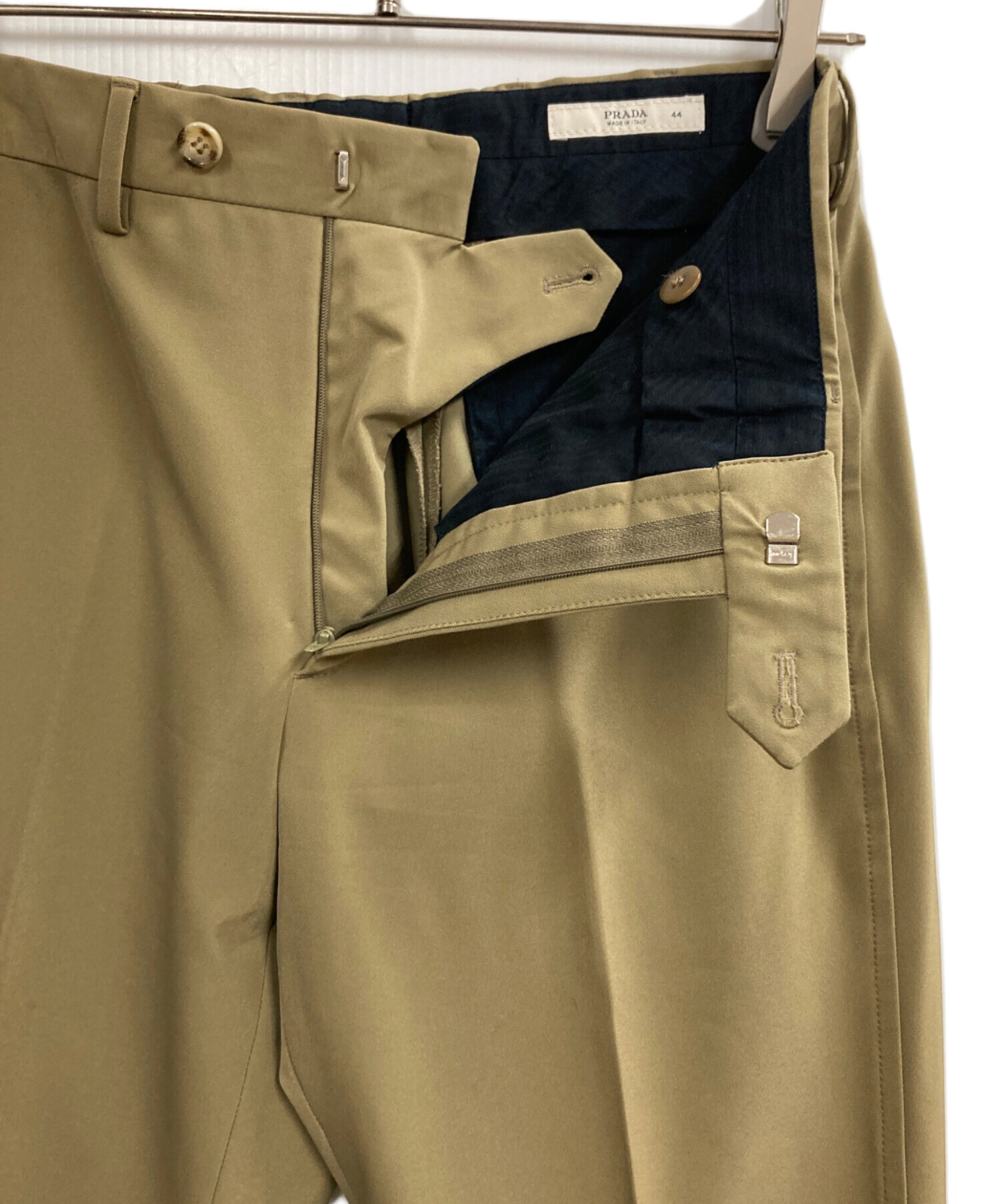 中古・古着通販】PRADA (プラダ) スラックス ベージュ サイズ:44