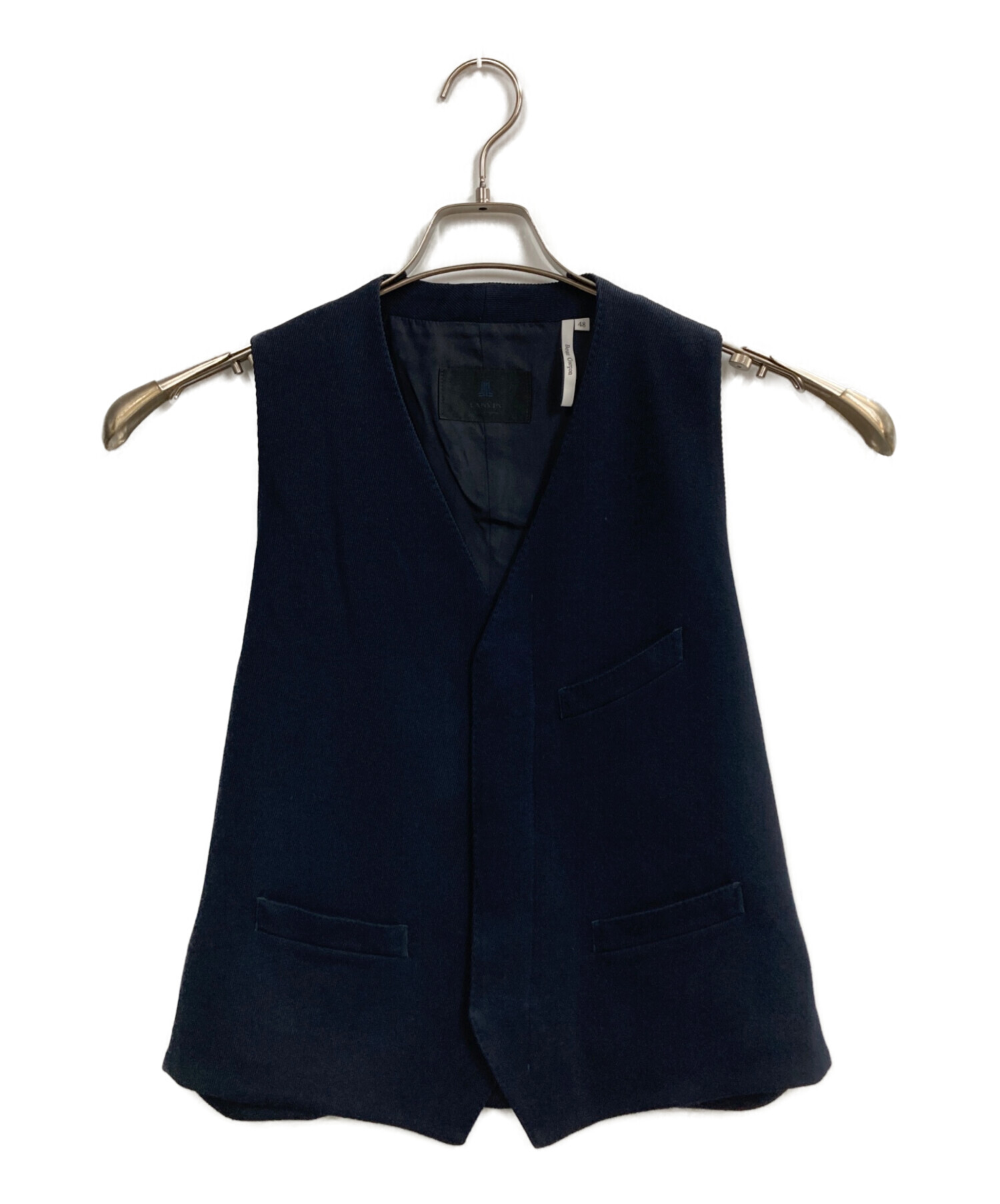 中古・古着通販】LANVIN (ランバン) ジレ ネイビー サイズ:48
