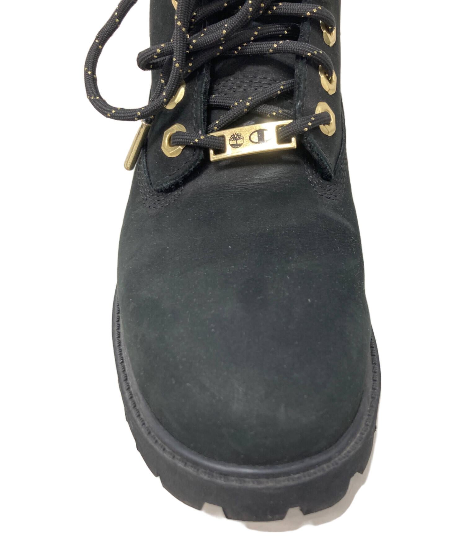 レアモデル　Timberland ゴールド x ブラック　ブーツ　レディース 中古・古着通販】Timberland (ティンバーランド) Champion