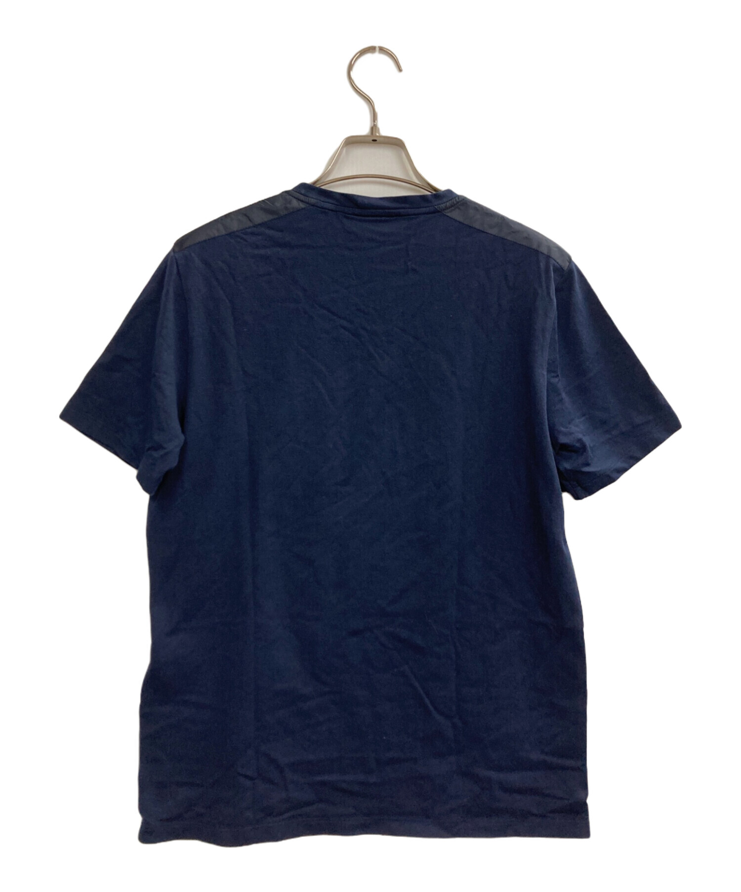 中古・古着通販】PRADA (プラダ) ナイロン切替Tシャツ ネイビー サイズ